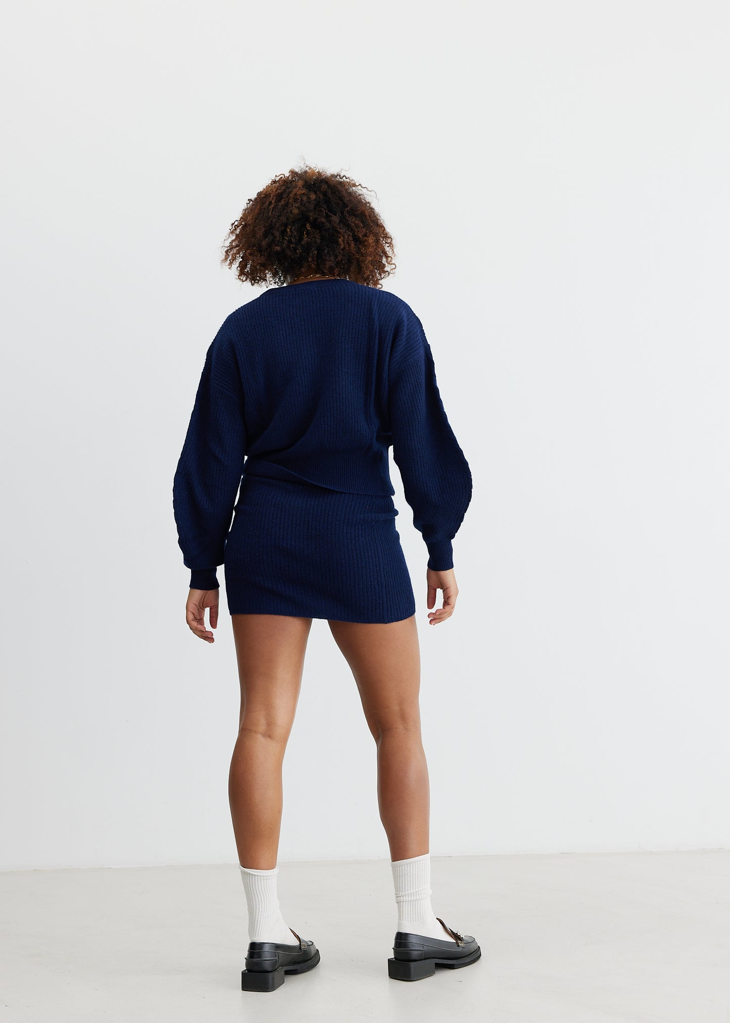 DESIGNERS REMIX Carmen Mini Skirt Navy