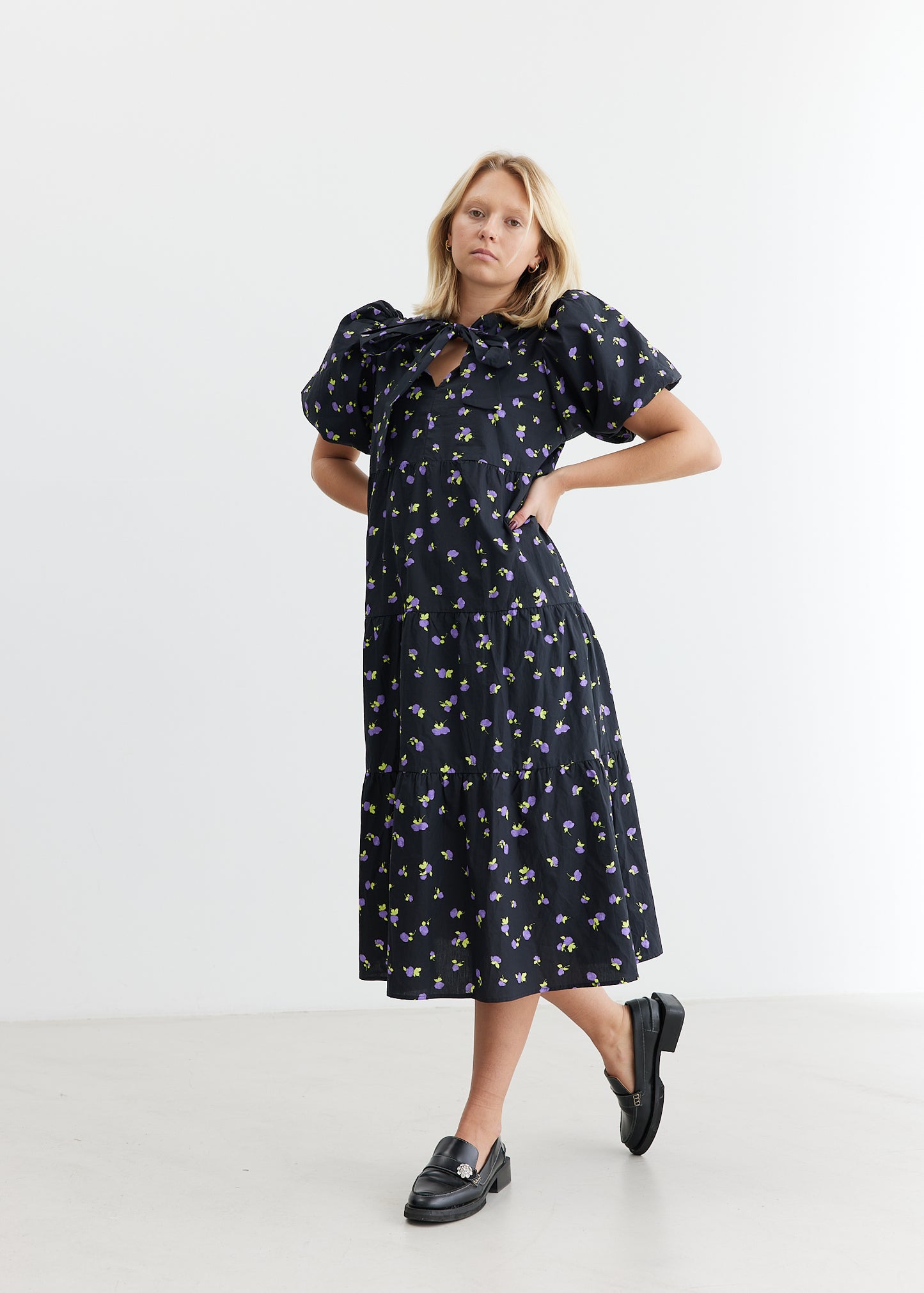 CRĀS Lydia Dress Blooming Purple