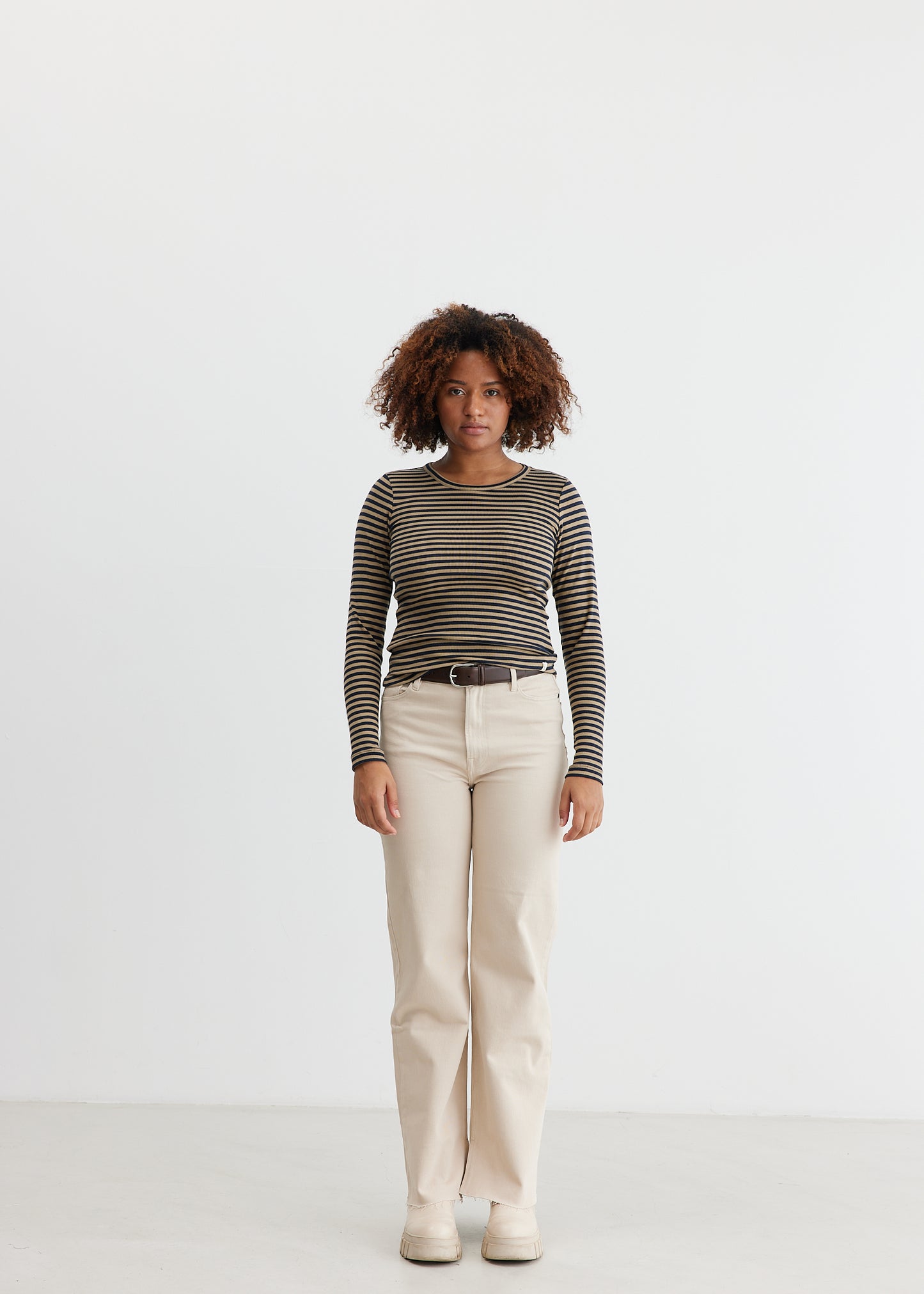TOMORROW DENIM Brown Jeans Café Creme