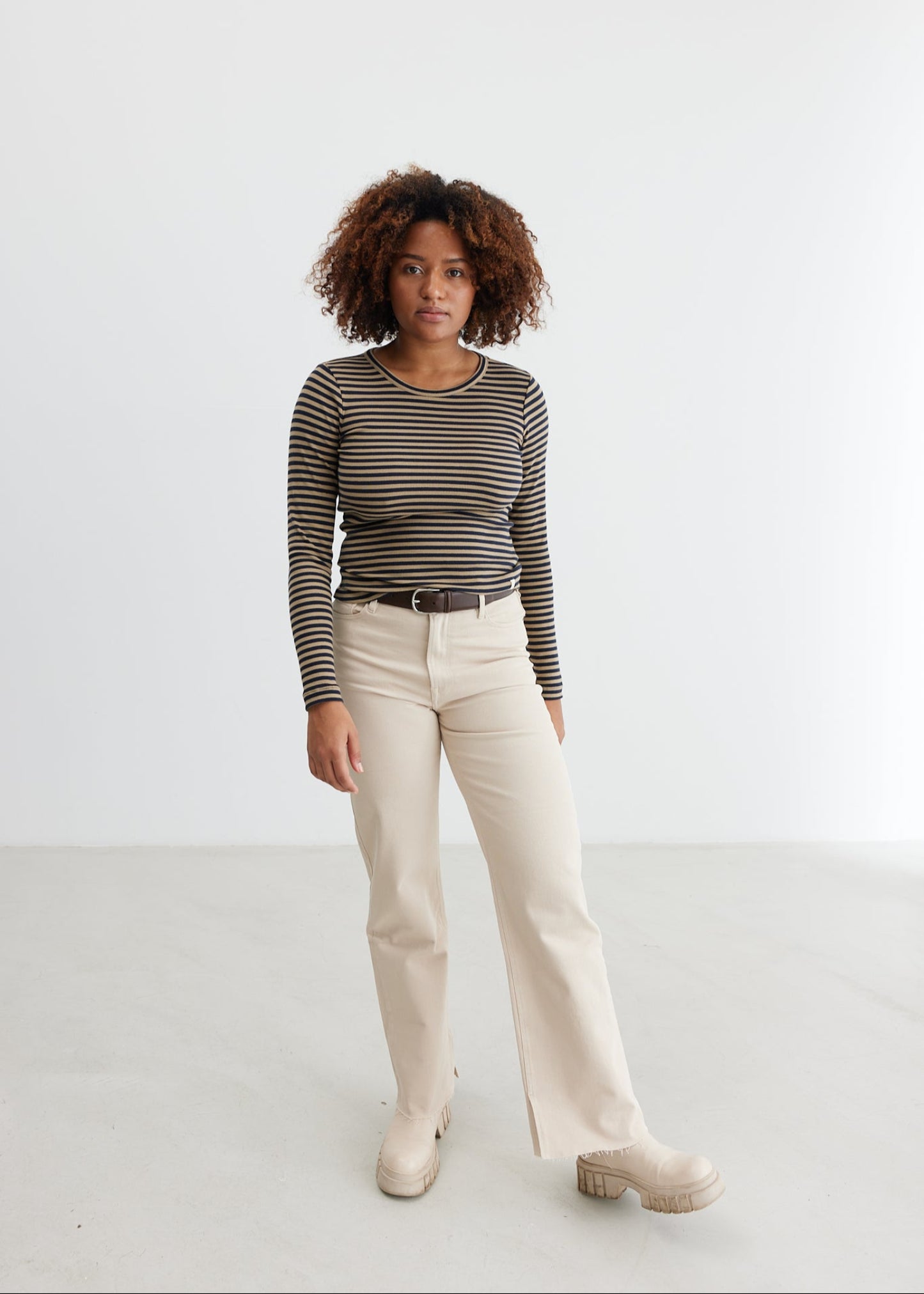 TOMORROW DENIM Brown Jeans Café Creme