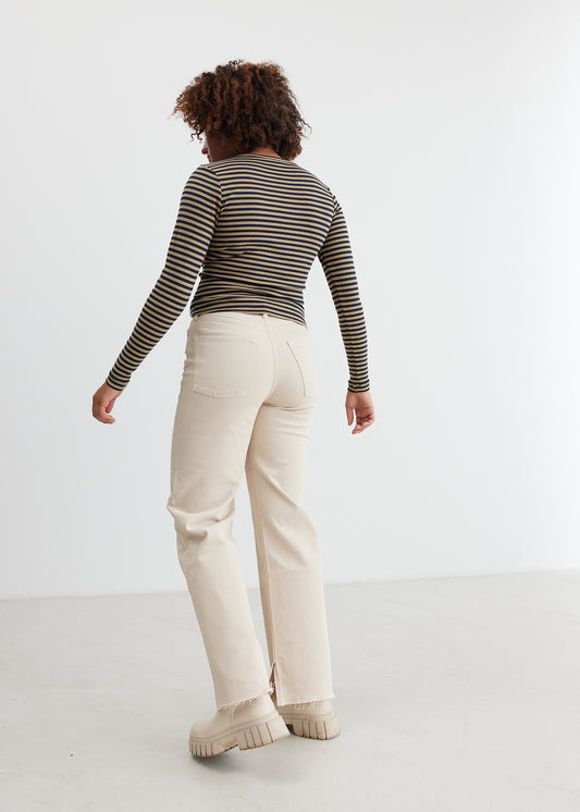 TOMORROW DENIM Brown Jeans Café Creme