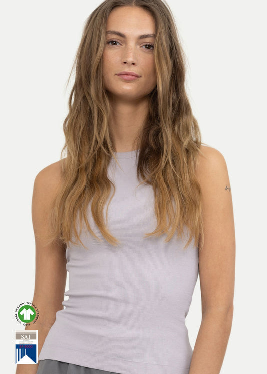 ESMÉ STUDIOS Blossom Racerback Rib Tank