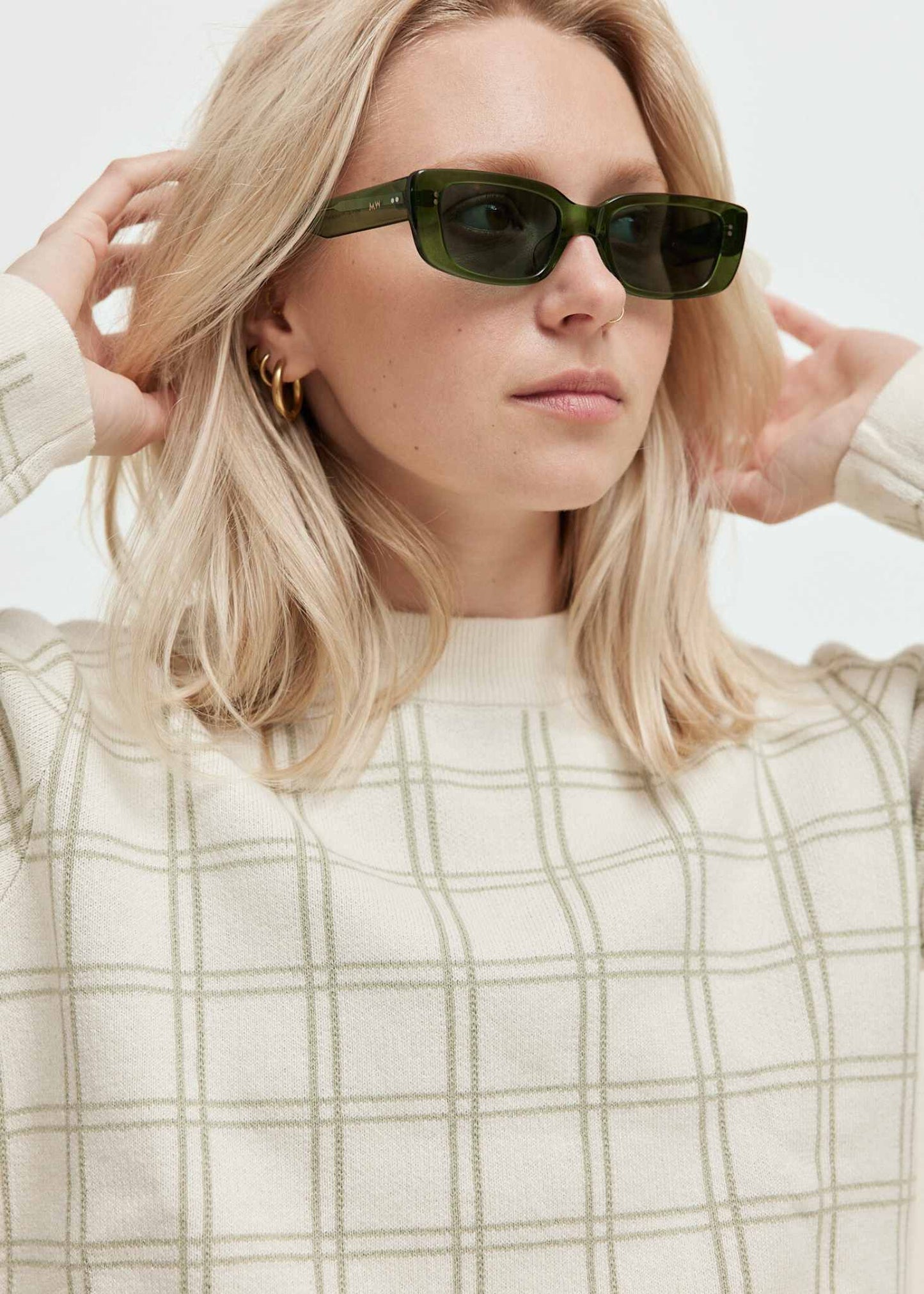 MESSY WEEKEND Grace Bio Sunglasses Transparent Green