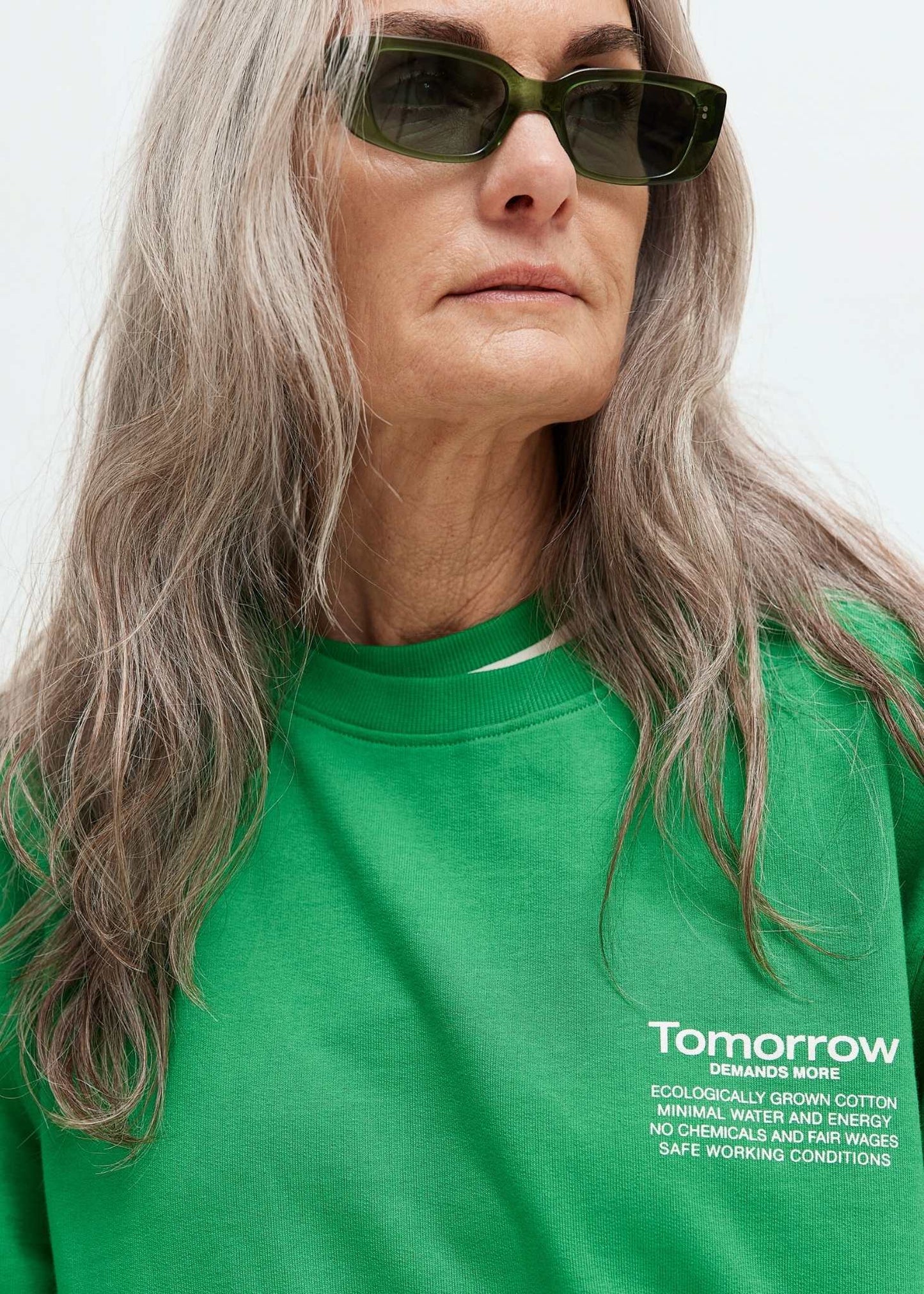 MESSY WEEKEND Grace Bio Sunglasses Transparent Green