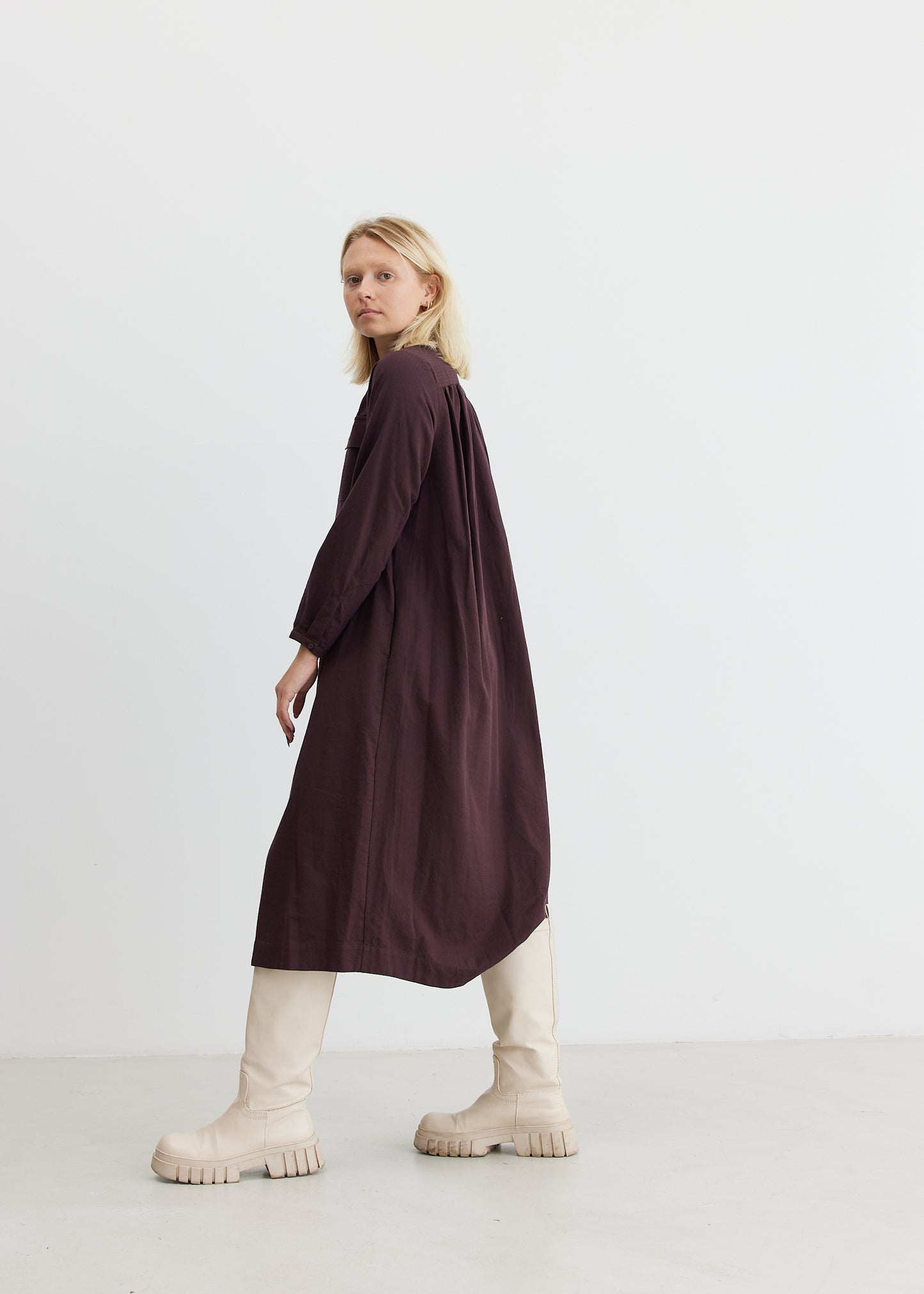 SCHULZ BY CROWD Danja Shirt Dress Bordeaux