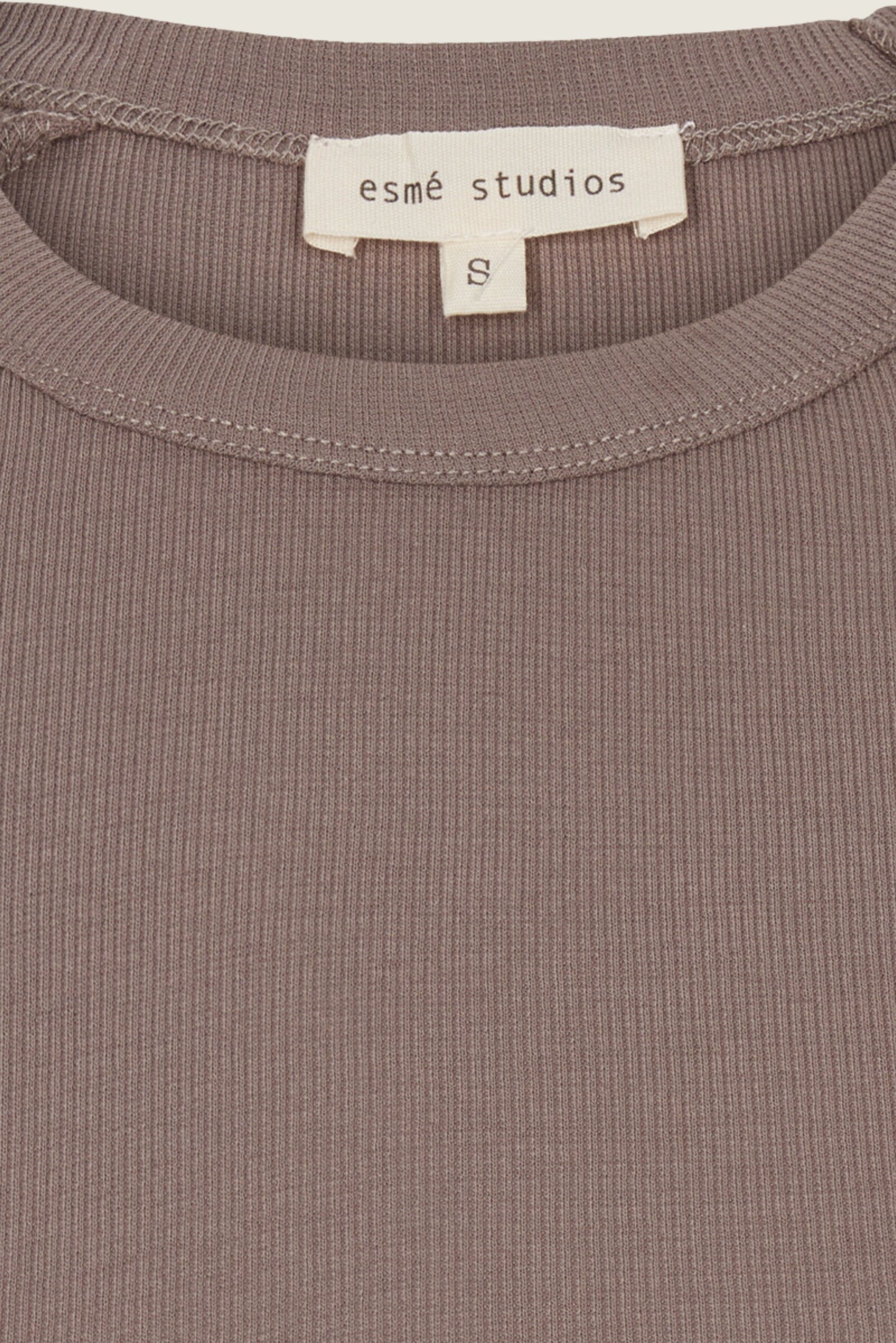 ESMÈ STUDIOS Blossom O-Neck Rib Falcon