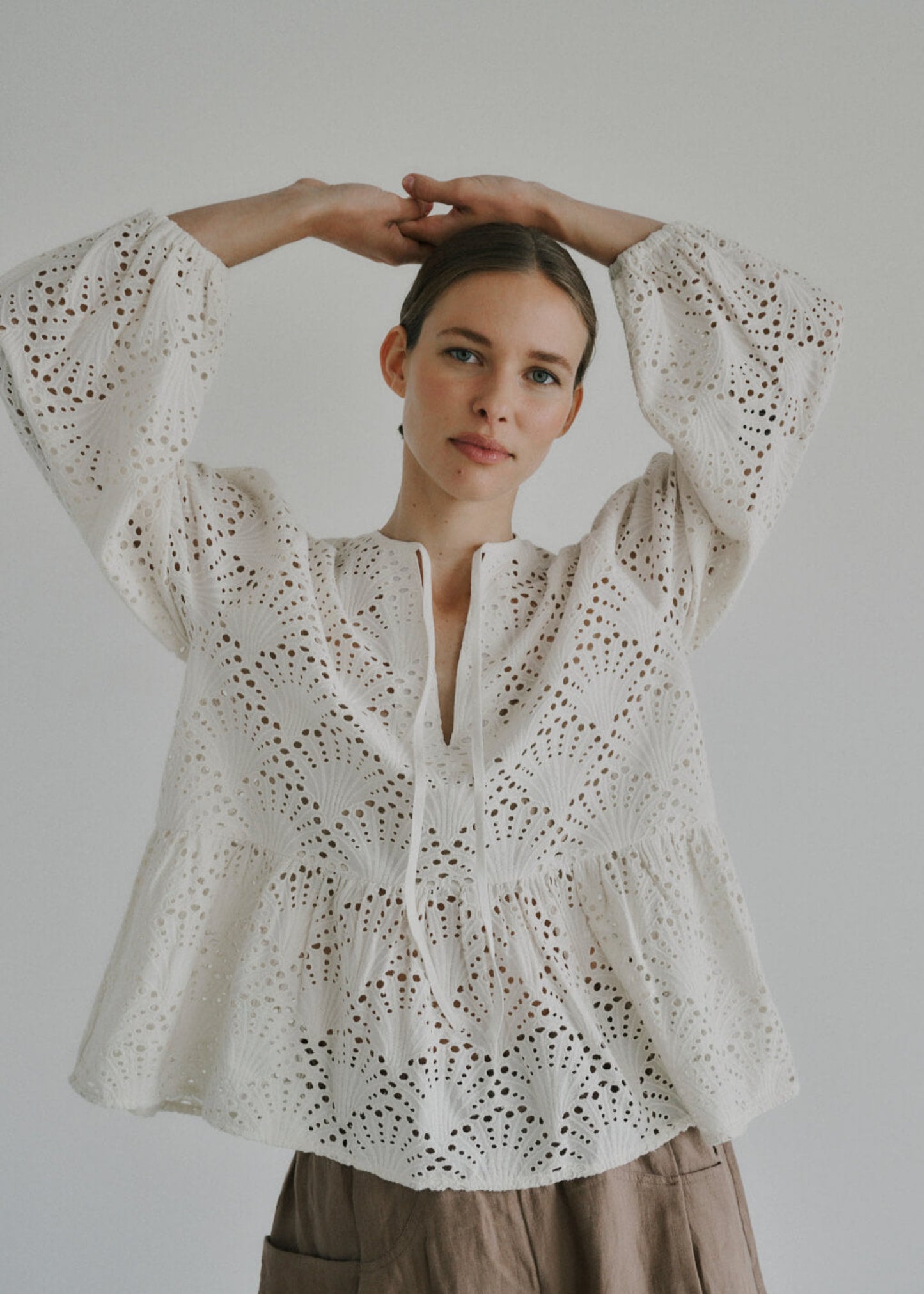 PRE ORDER - Coming soon - ANNE MI Harmony LS Blouse