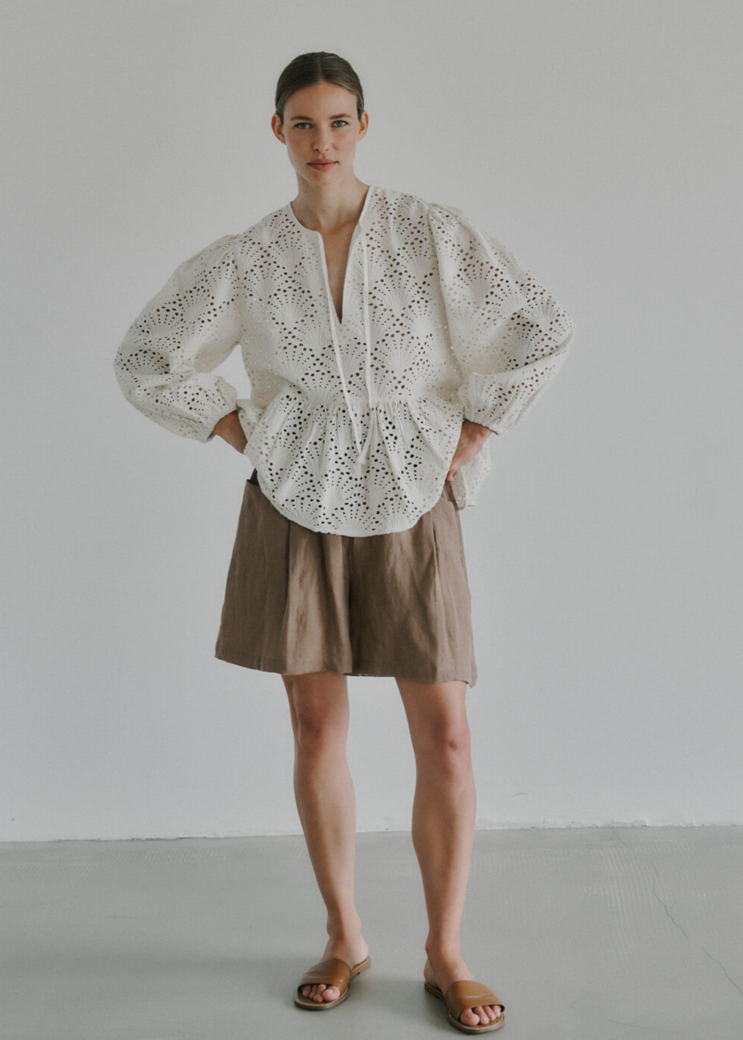 PRE ORDER - Coming soon - ANNE MI Harmony LS Blouse