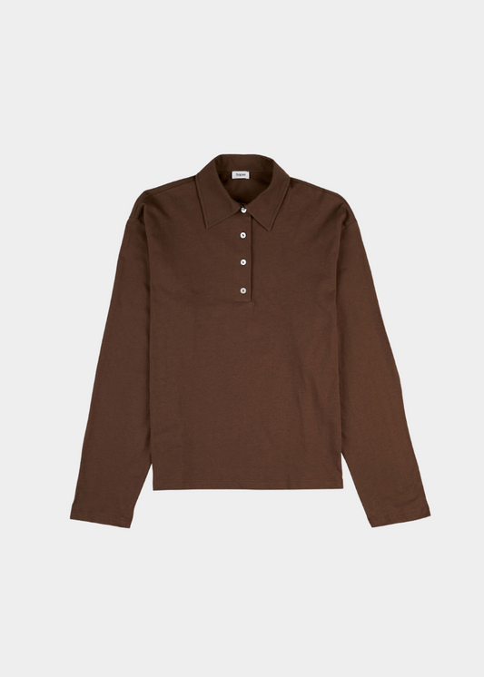 SIGNE Polo Longsleeve Chestnut