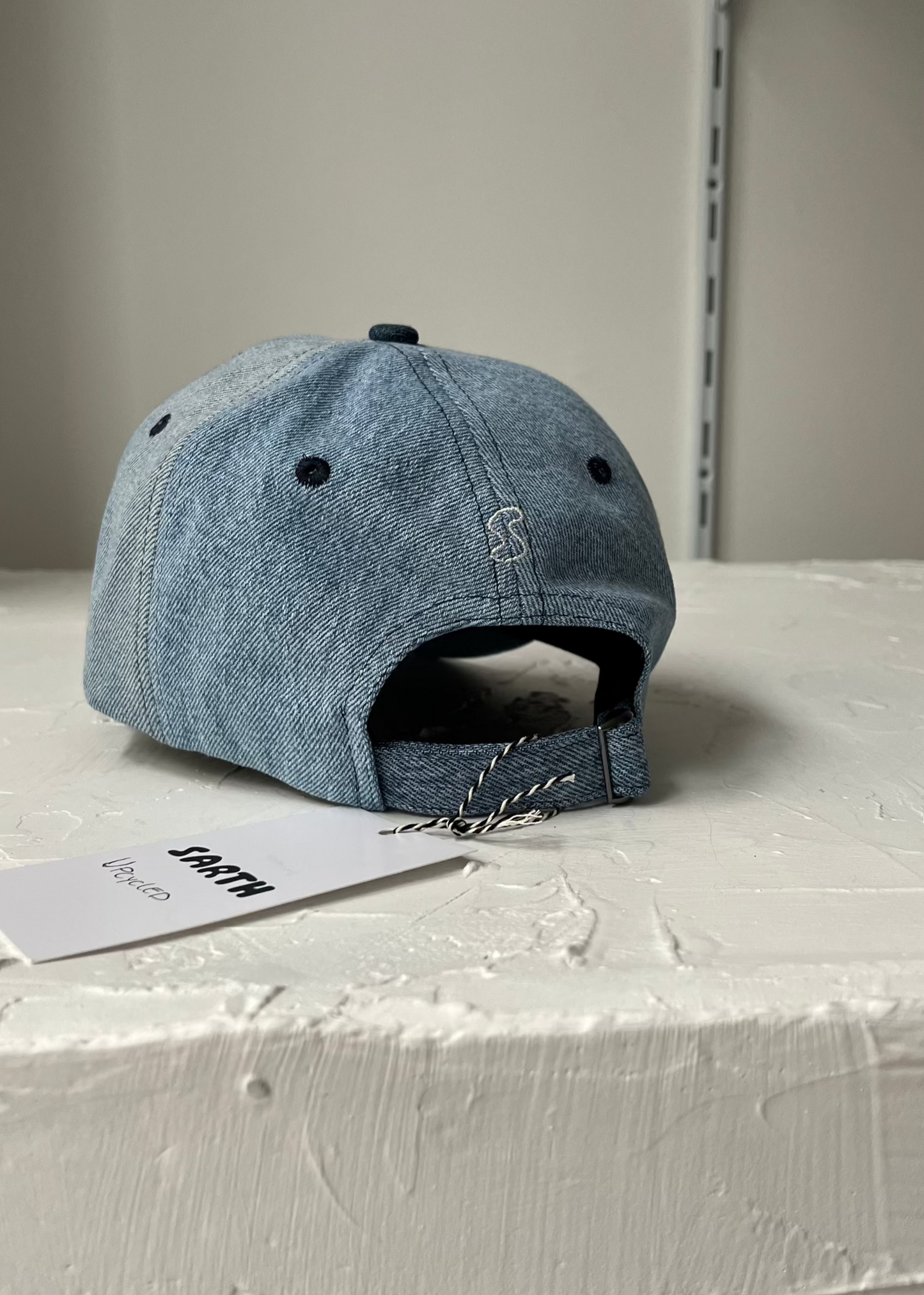 SARTH Upcycled Cap Washed Light Blue Denim #10