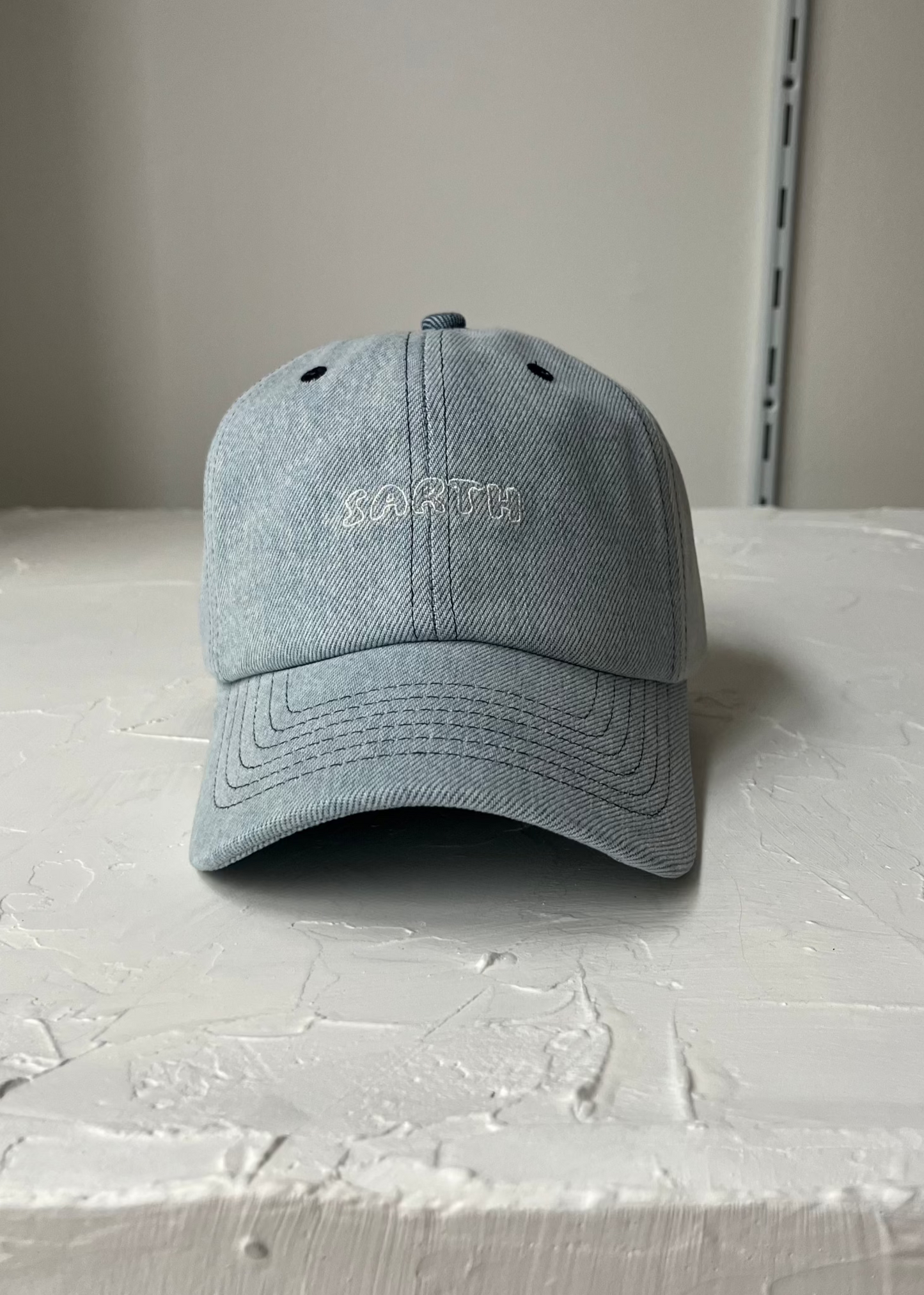 SARTH Upcycled Cap Washed Light Blue Denim #10