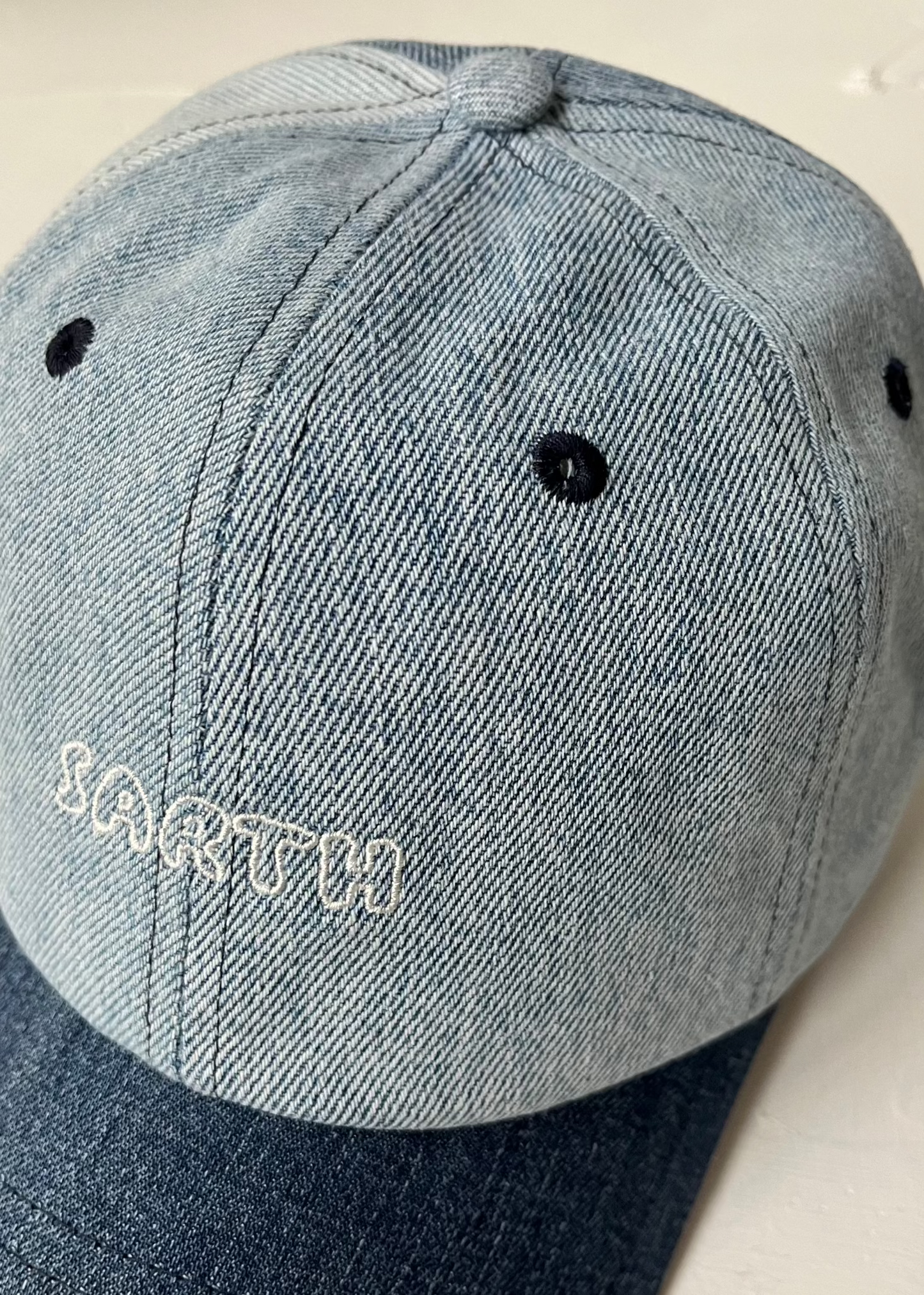 SARTH Upcycled Cap Blue Denim Mix #11