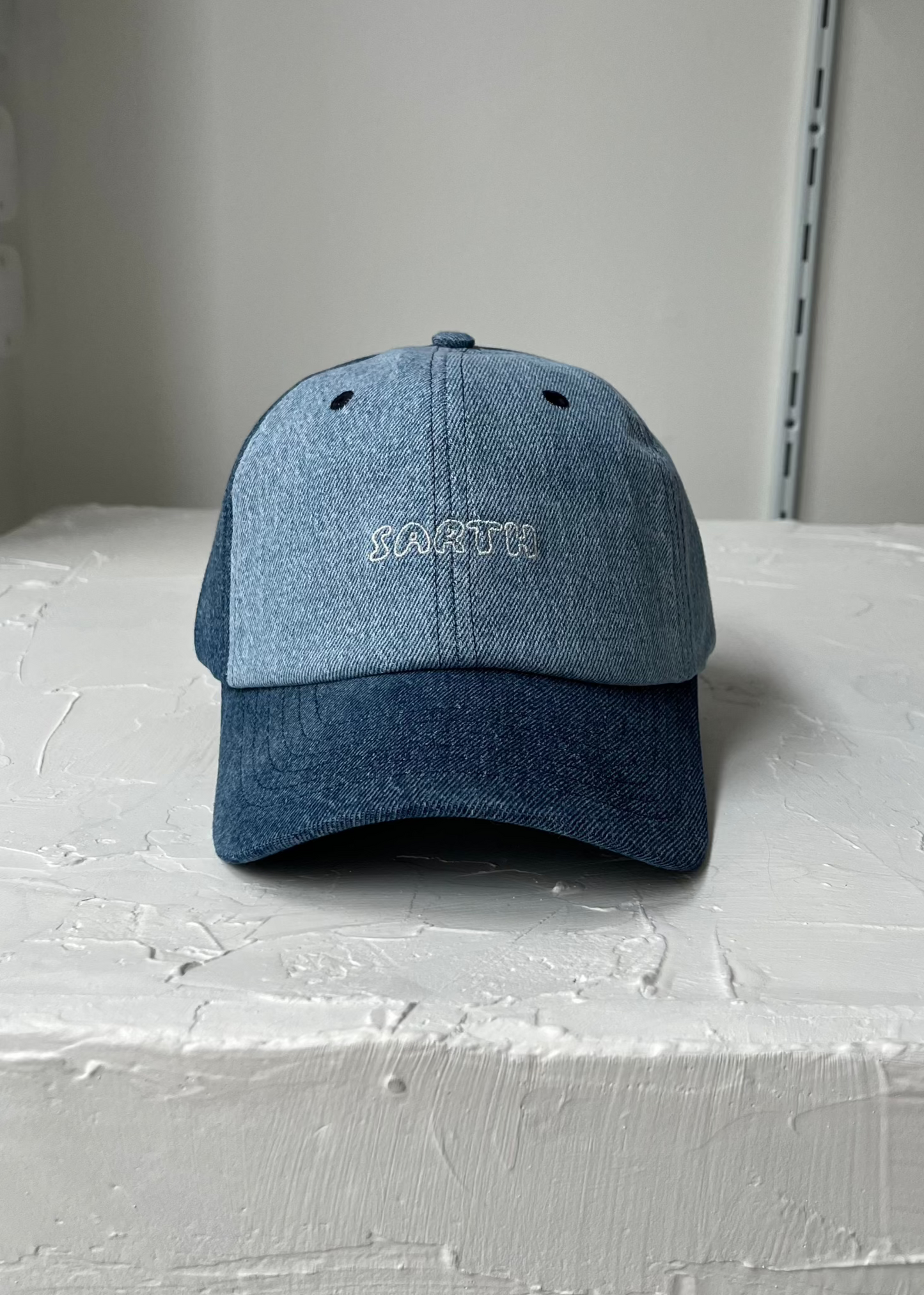 SARTH Upcycled Cap Blue Denim Mix #11