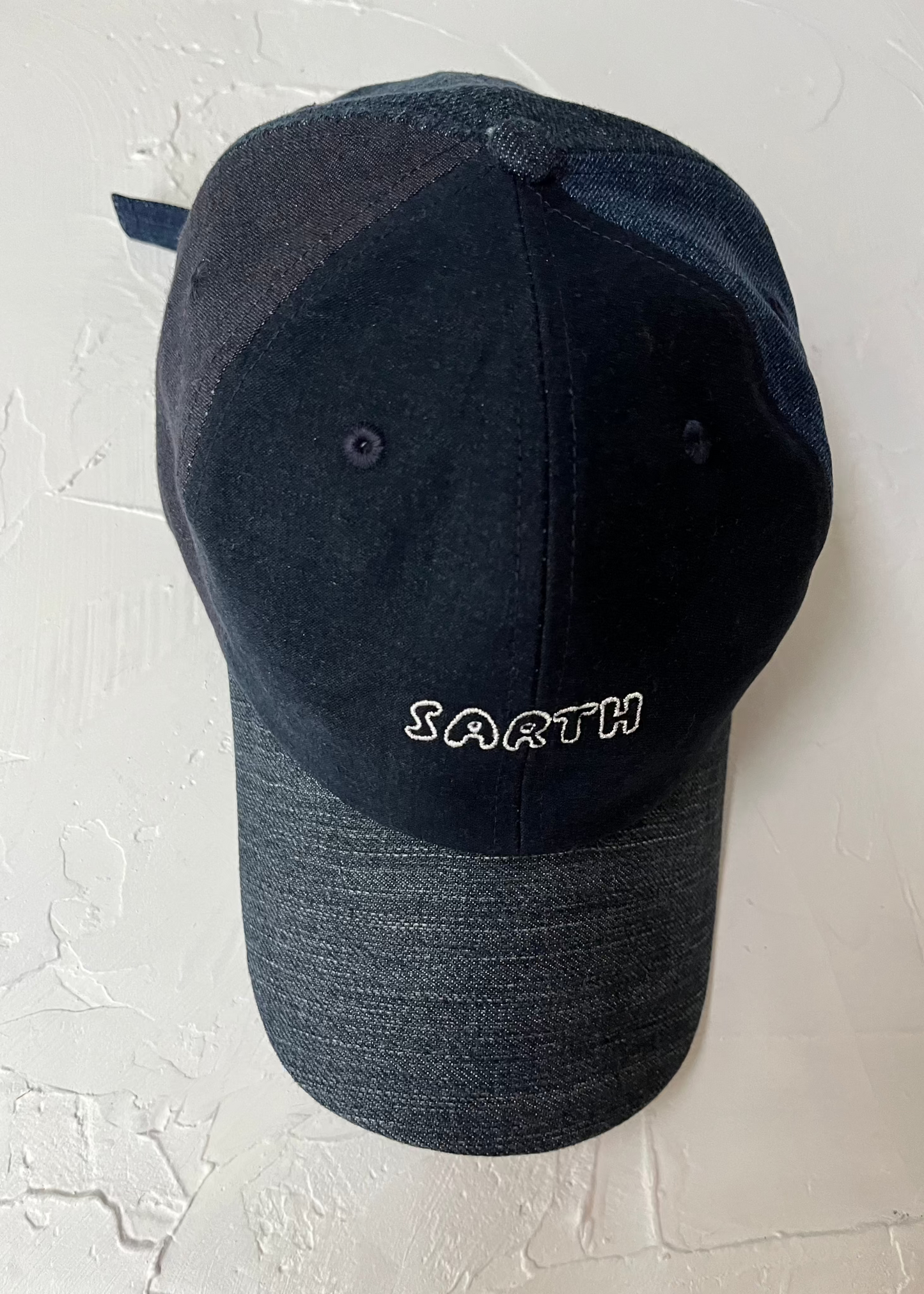 SARTH Upcycled Cap Dark Blue Denim Mix #12