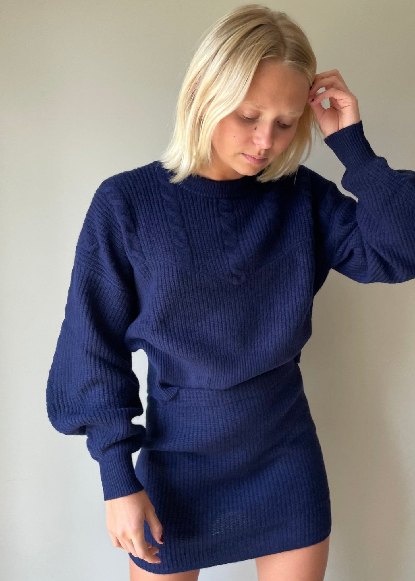 DESIGNERS REMIX Carmen Mini Skirt Navy