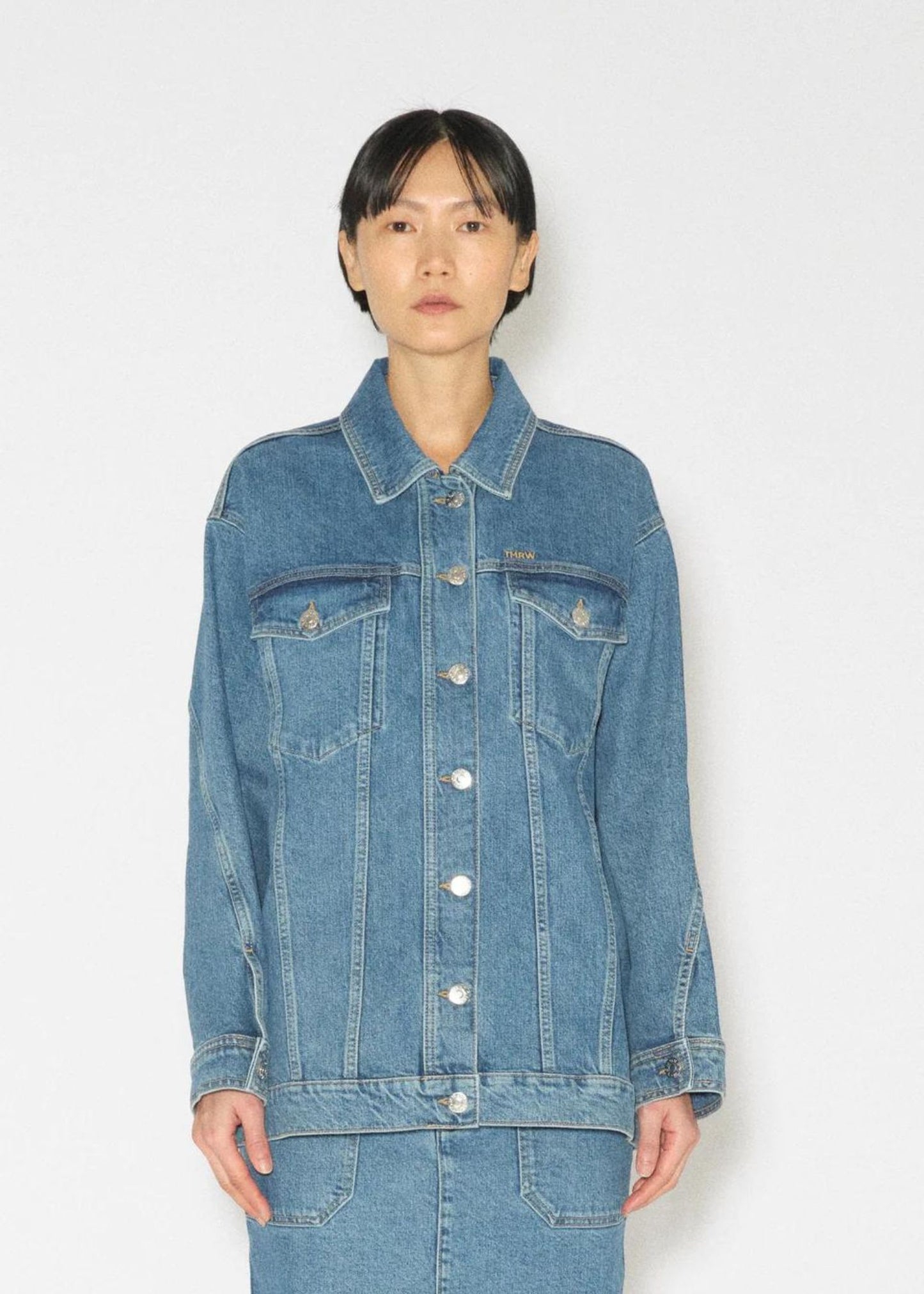 TOMORROW DENIM Arizona Oversize Denim Jacket Long Beach