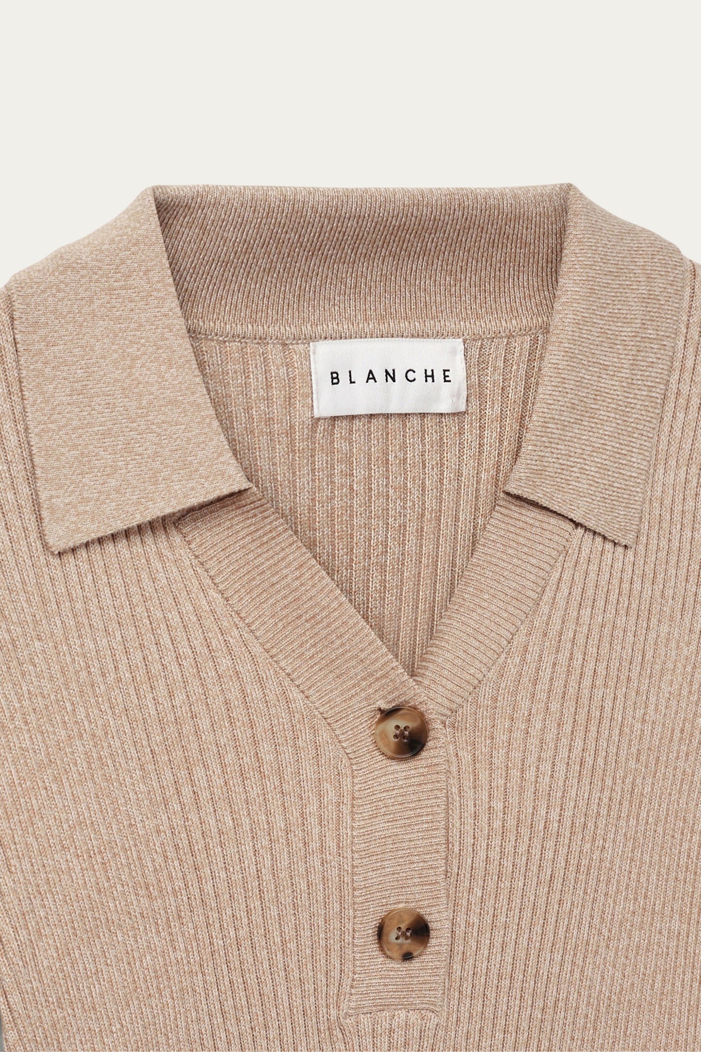 BLANCHE Seawool Polo Savannah Tan