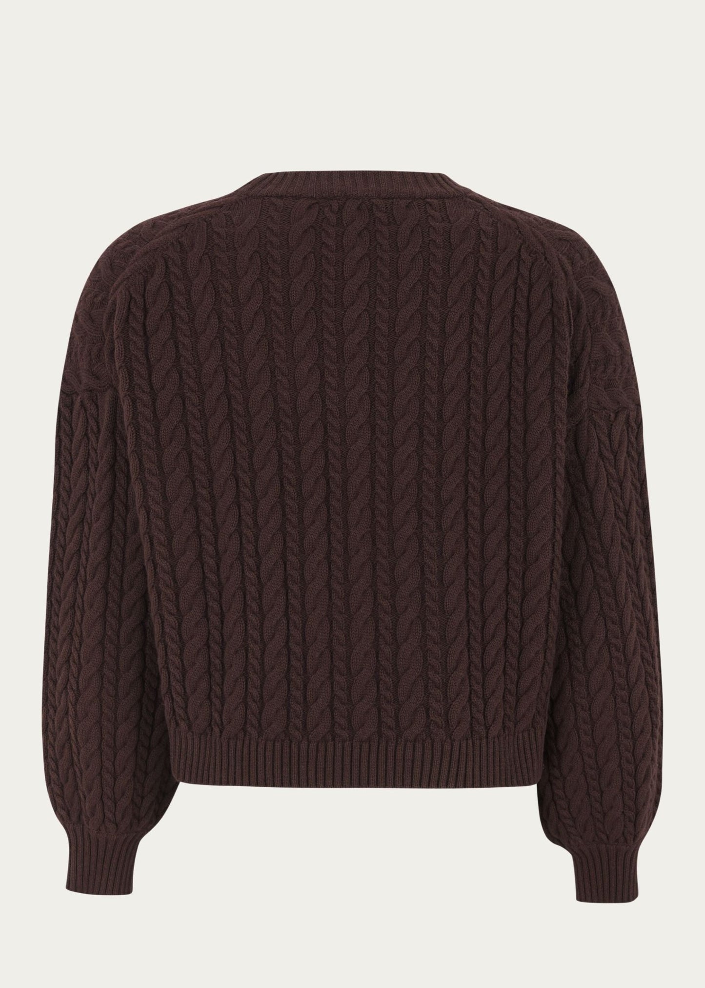 ESMÈ STUDIOS Braidy Jumper Knit Bitter Chocolate