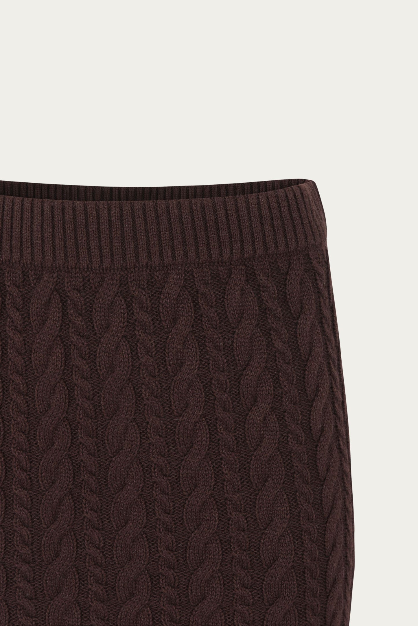 ESMÈ STUDIOS Braidy Skirt Knit Bitter Chocolate