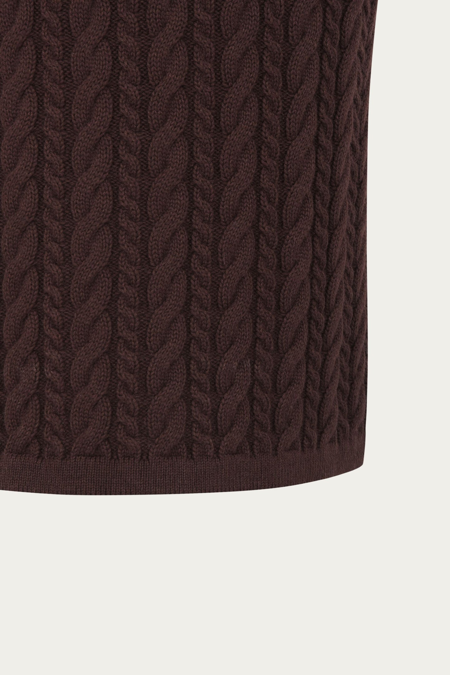 ESMÈ STUDIOS Braidy Skirt Knit Bitter Chocolate