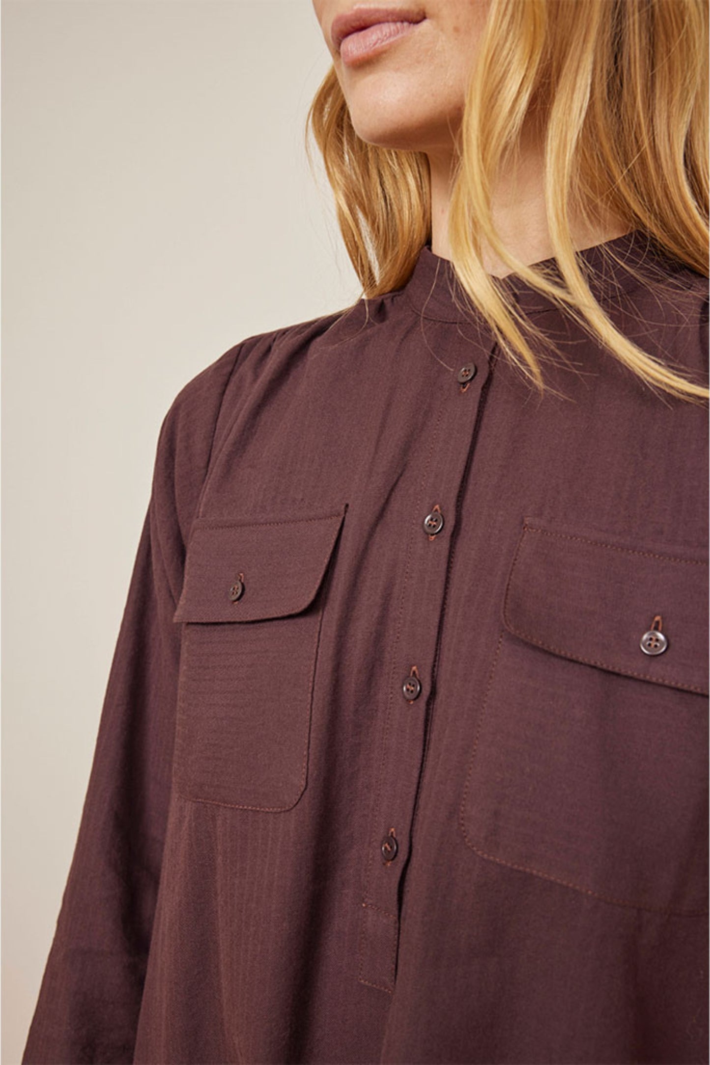 SCHULZ BY CROWD Danja Shirt Dress Bordeaux