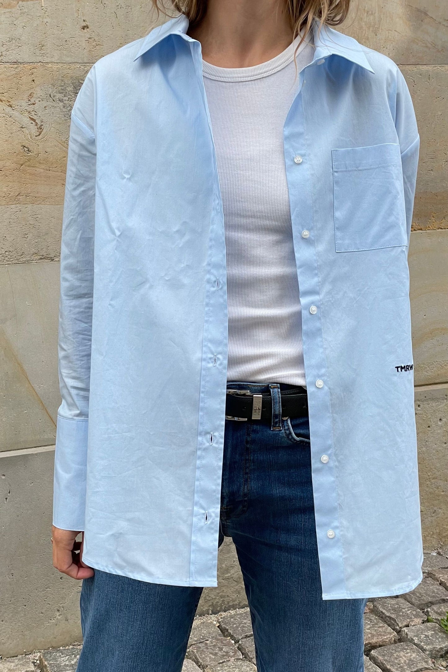 TOMORROW DENIM Jane Crisp Oversize Shirt