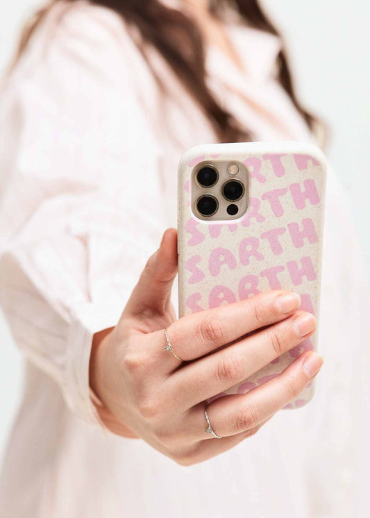 SARTH Biodegradable Logo Phone Case Pink