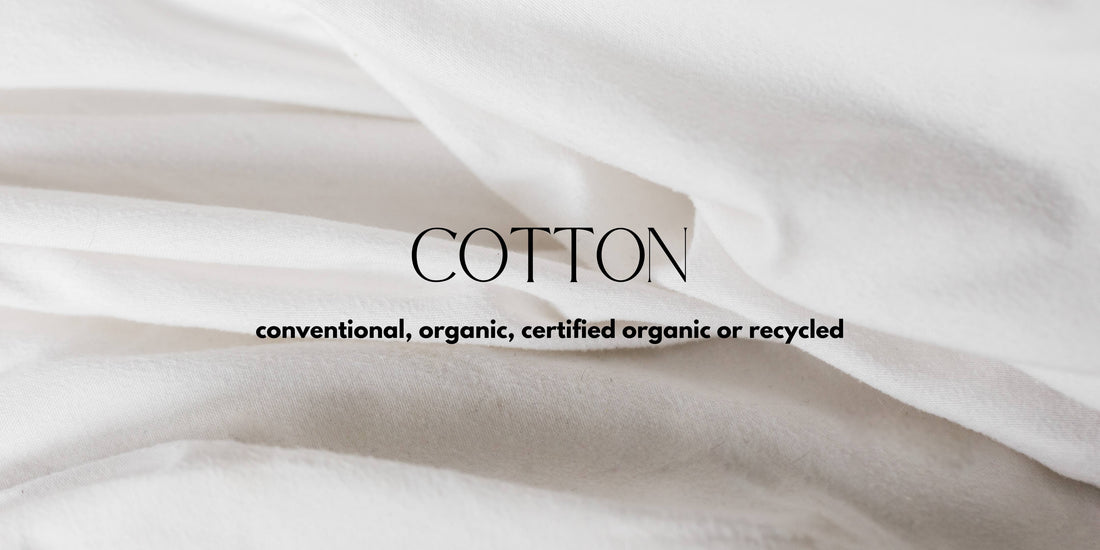 THE DIFFERENCE BETWEEN COTTON, ORGANIC COTTON AND RECYCLED COTTON?