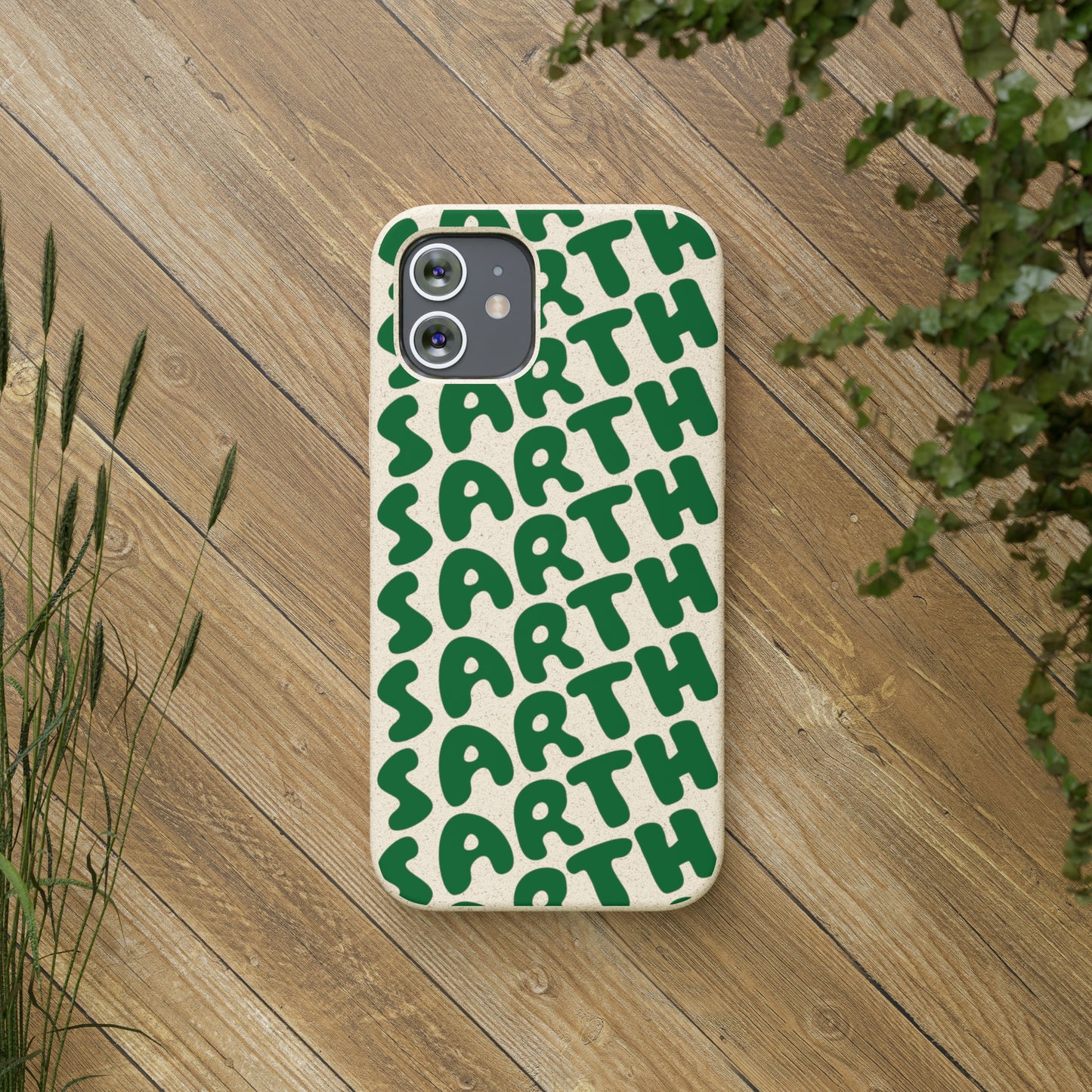 SARTH Biodegradable Logo Phone Case Forest Green