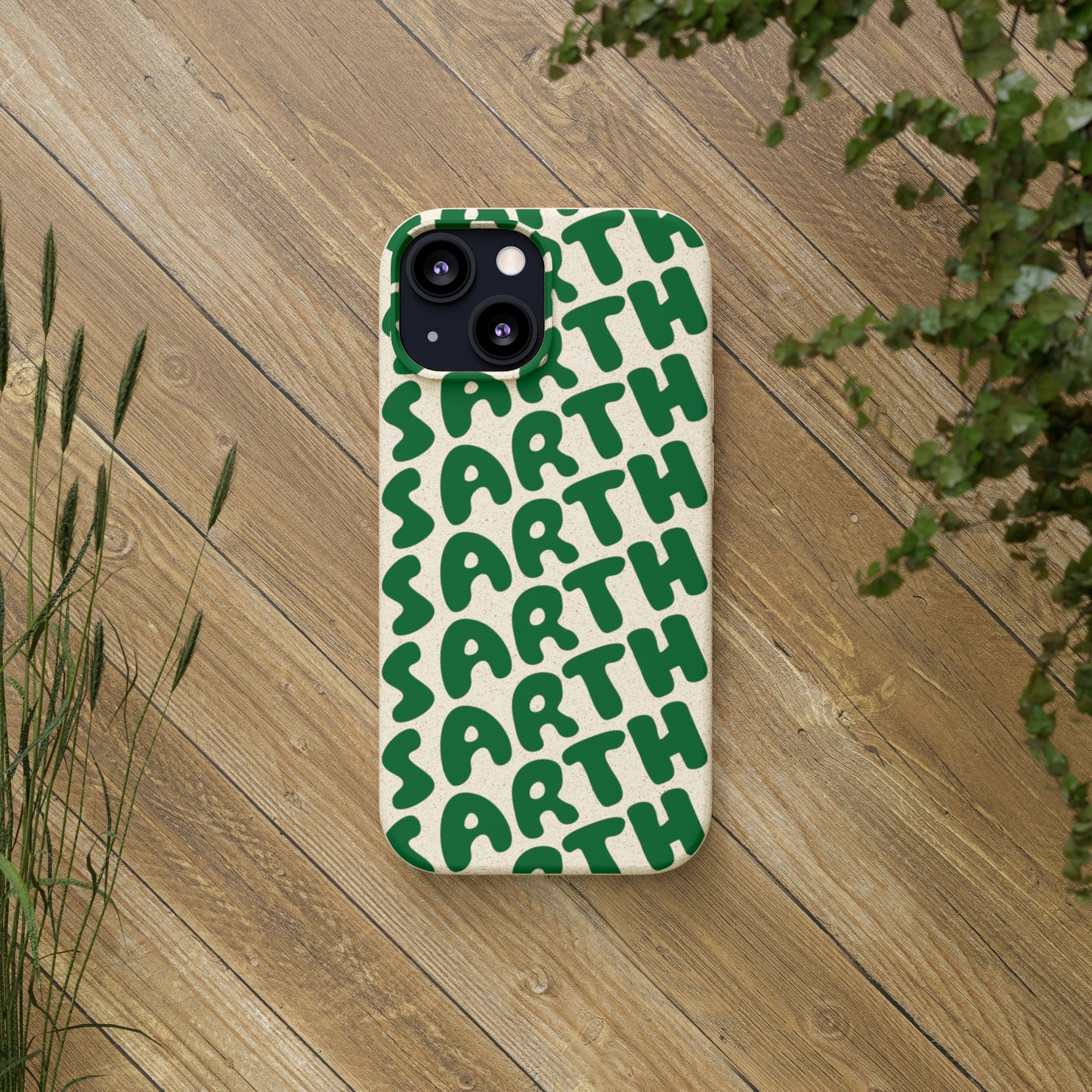 SARTH Biodegradable Logo Phone Case Forest Green