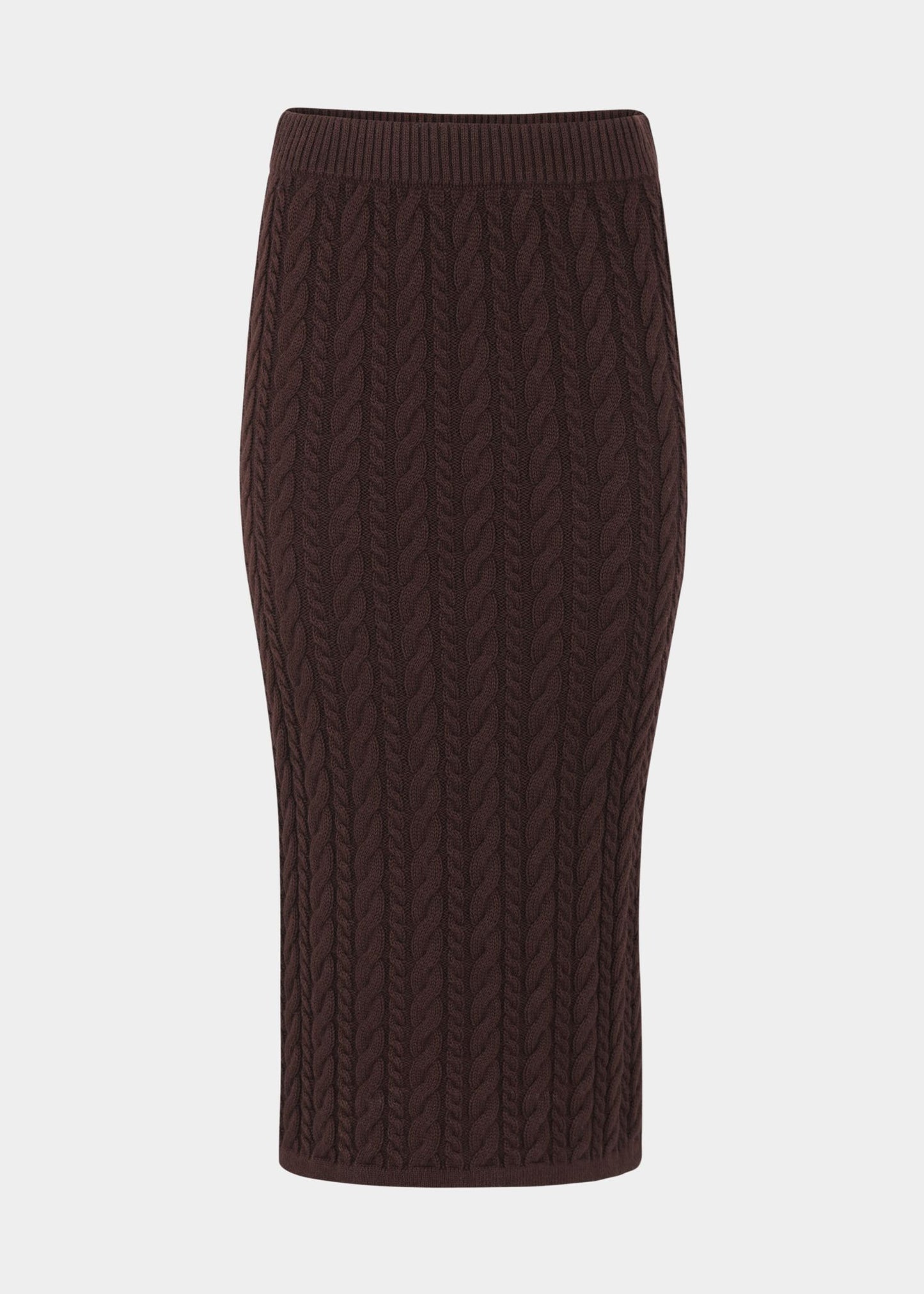 ESMÉ STUDIOS Braidy Skirt Knit Bitter Chocolate