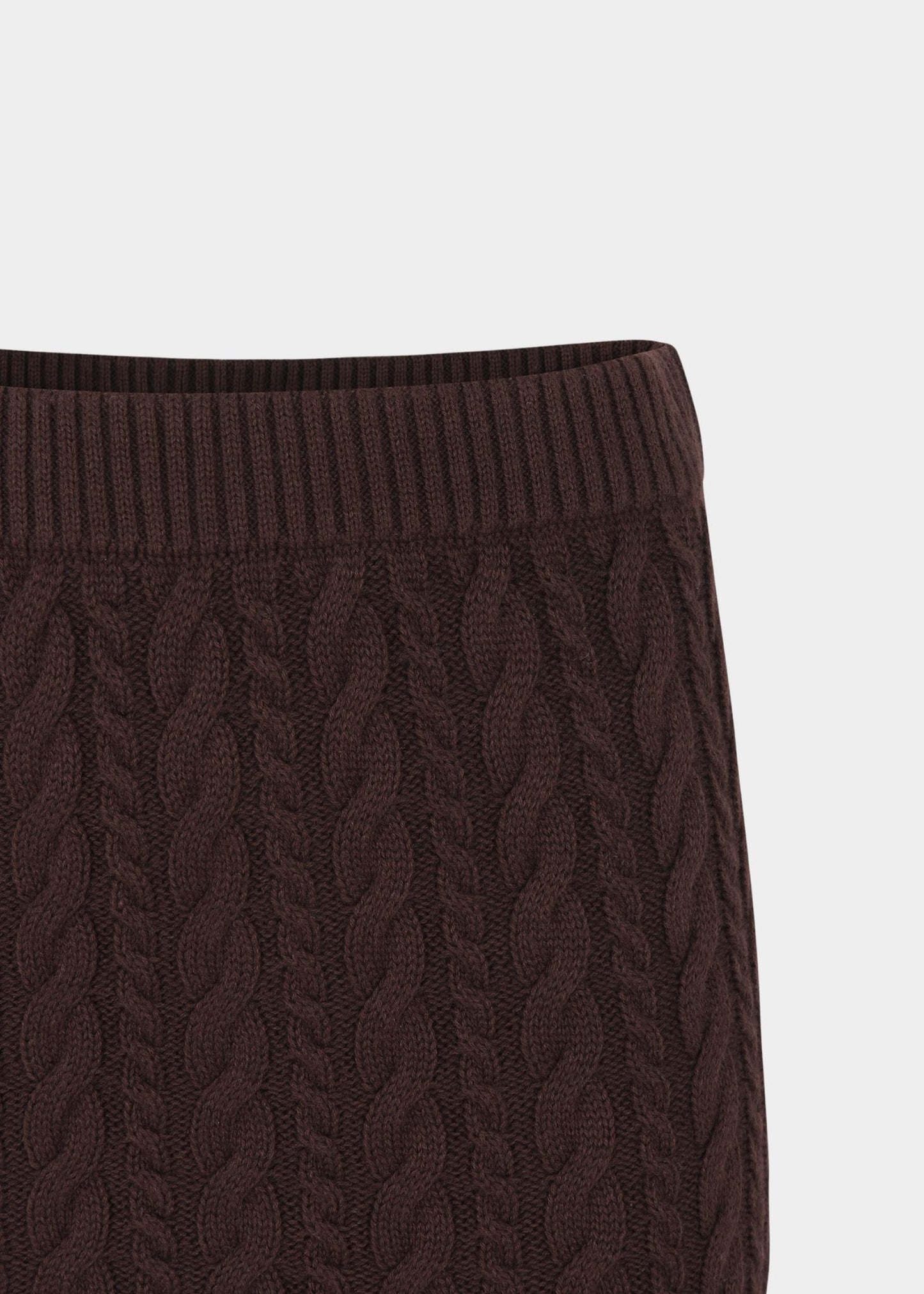 ESMÉ STUDIOS Braidy Skirt Knit Bitter Chocolate