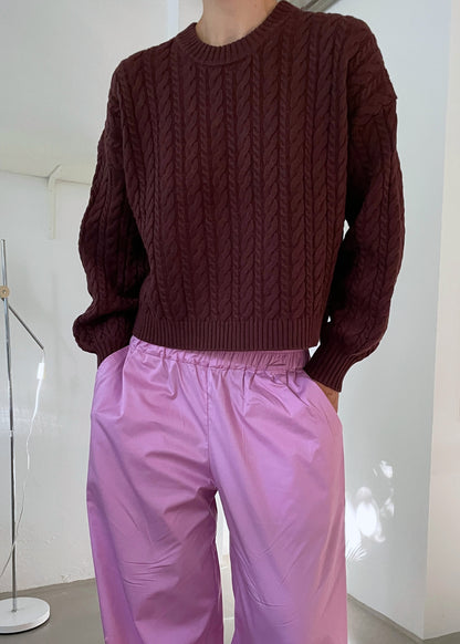 ESMÉ STUDIOS Braidy Jumper Knit Bitter Chocolate