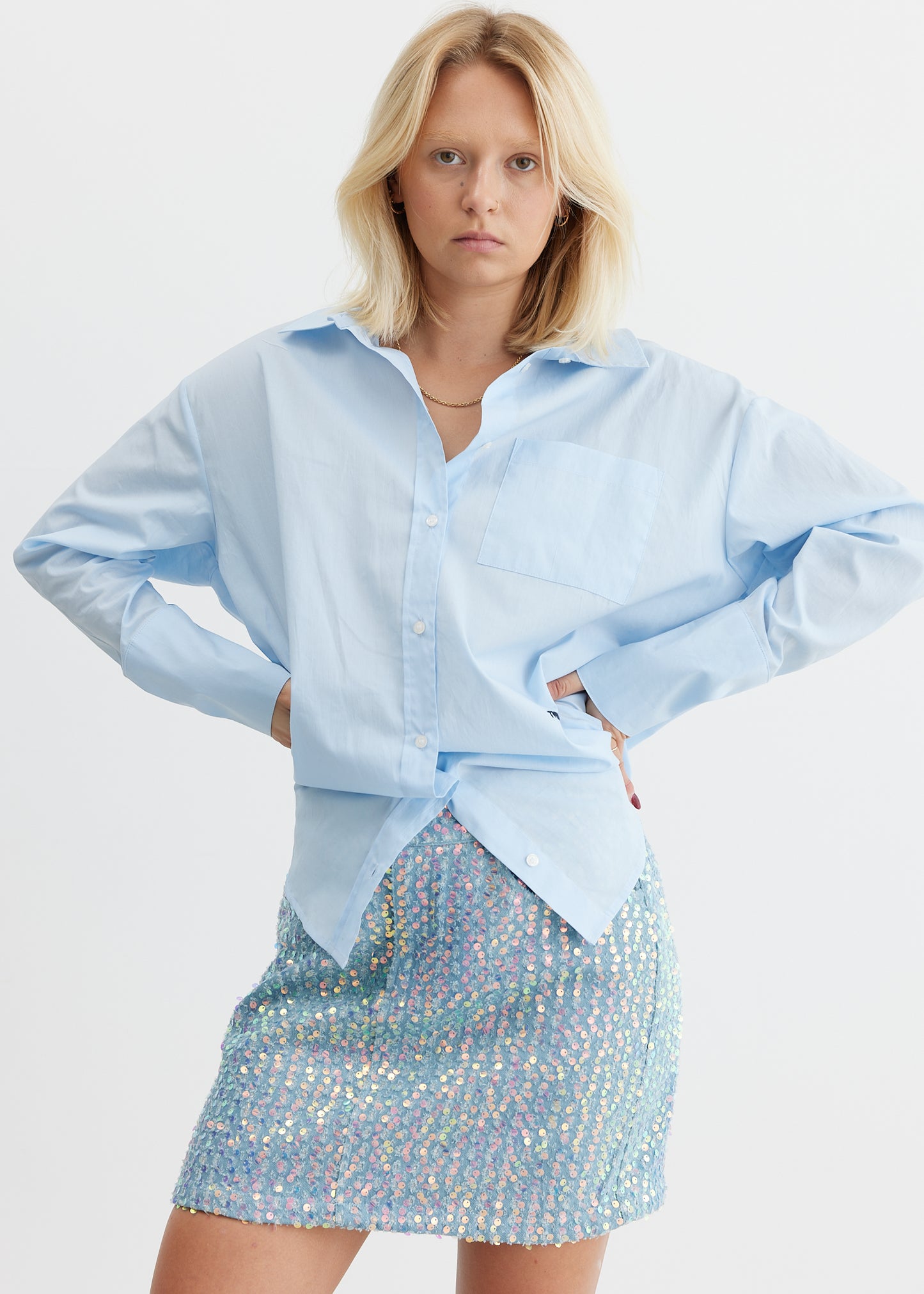 CRĀS Northcras Skirt Glitter Blue