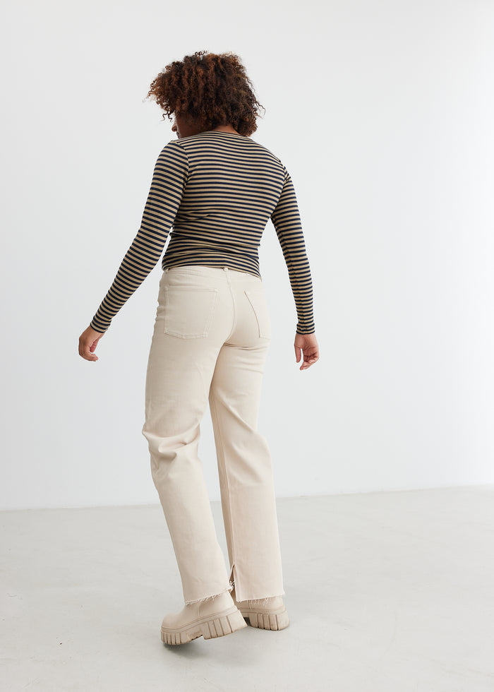 TOMORROW DENIM Brown Jeans Café Creme