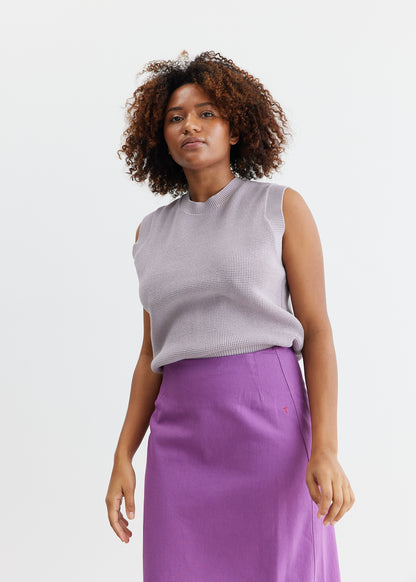 TOMORROW DENIM Kersee Maxi Skirt Heather Purple