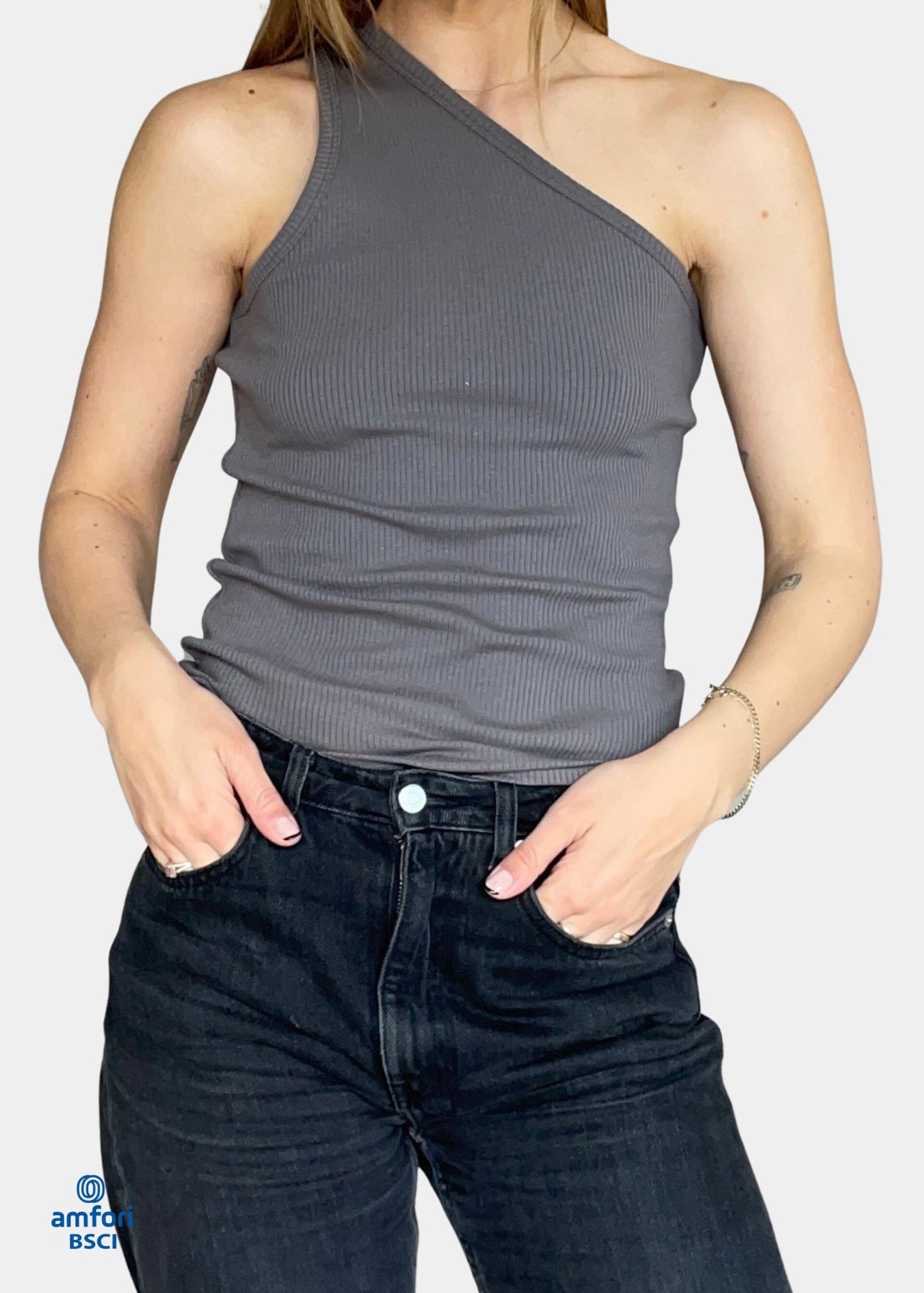 ESMÉ STUDIOS Limone One Shoulder Top