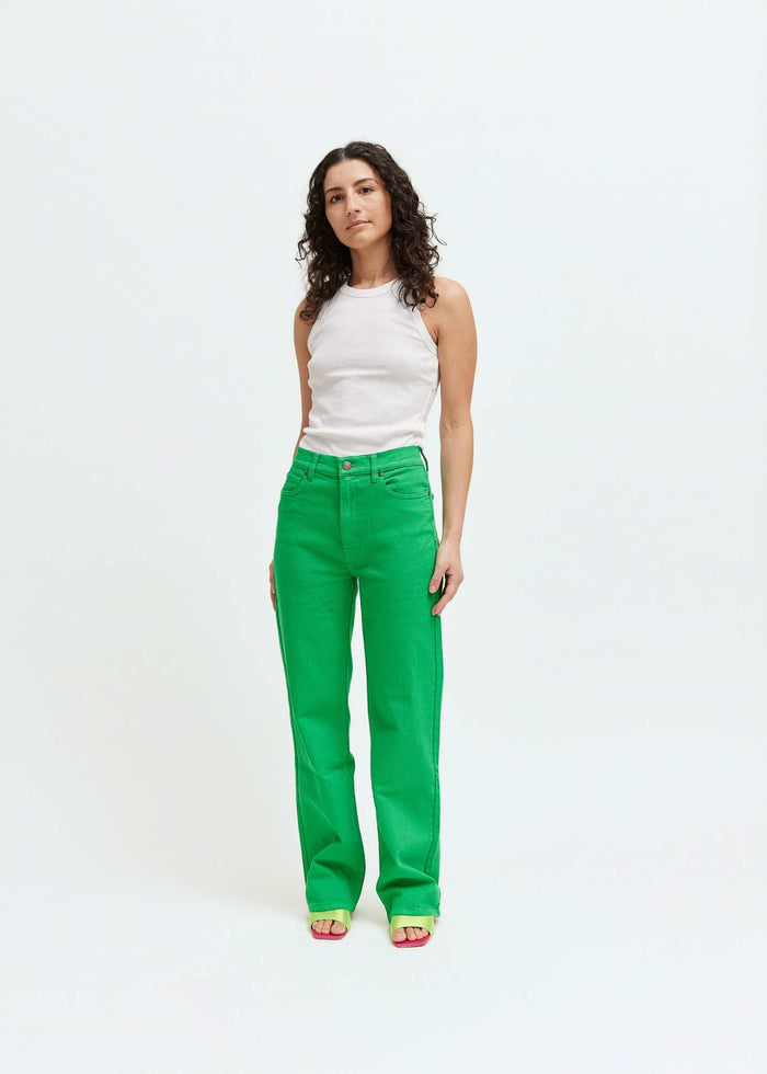 TOMORROW DENIM Brown Jeans Earth Green