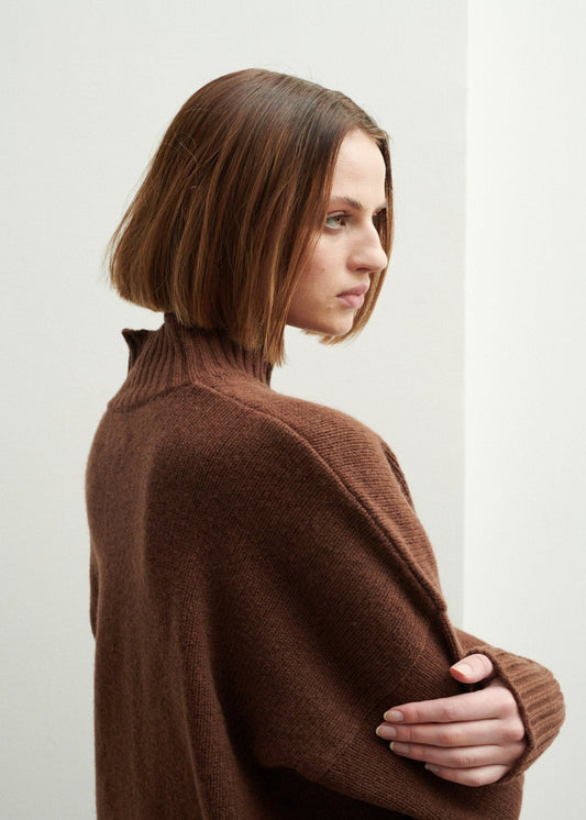 SCHULZ BY CROWD Bonni Lambswool Knit Brown