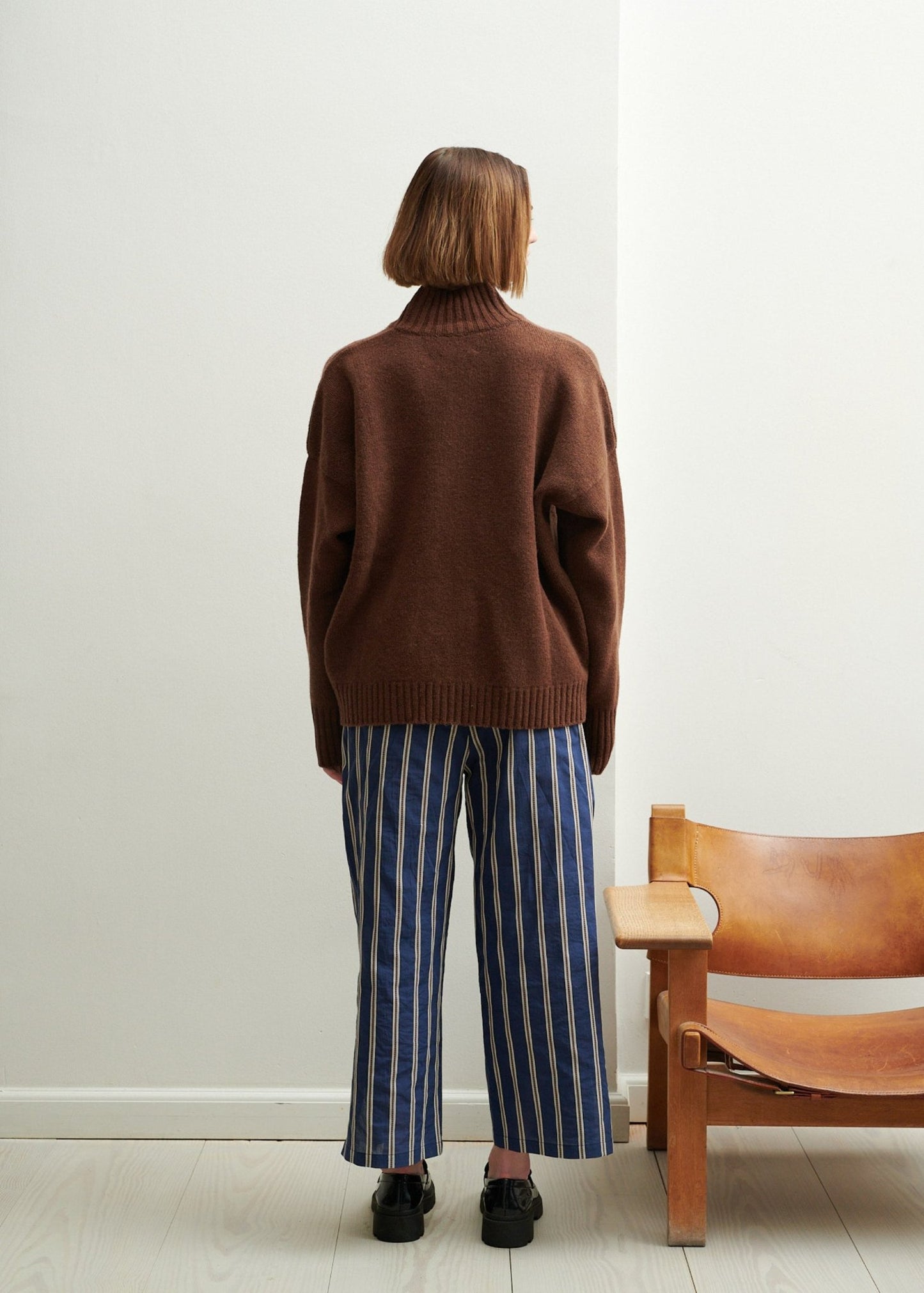 SCHULZ BY CROWD Bonni Lambswool Knit Brown