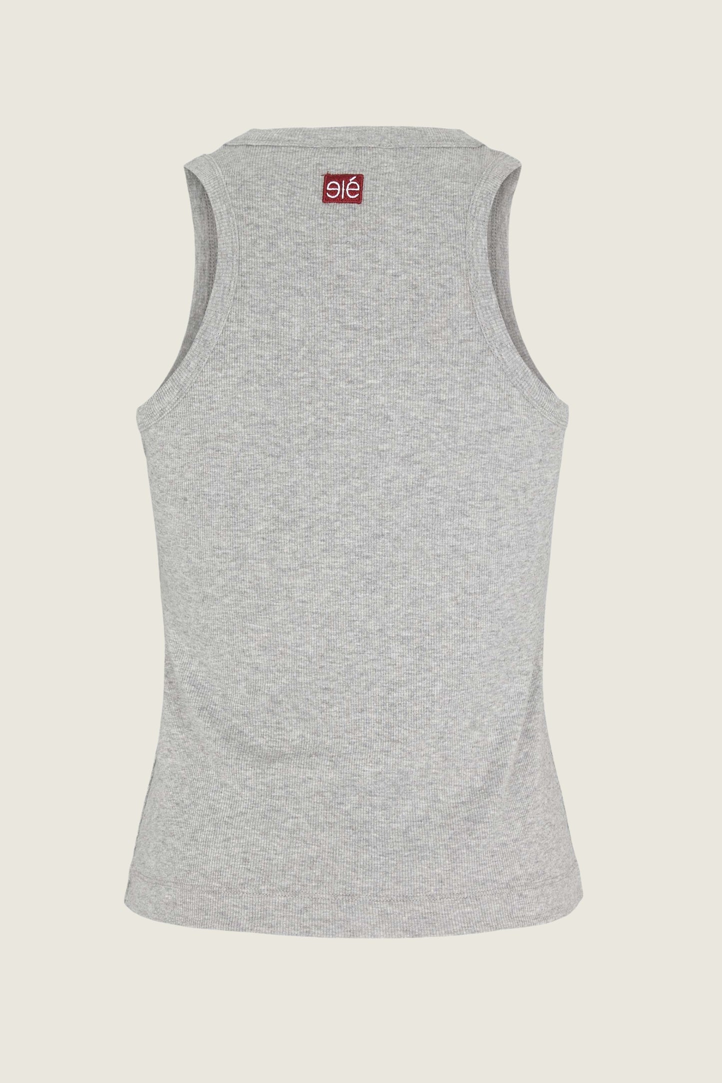 ESMÉ STUDIOS Blossom Racerback Rib Tank Grey