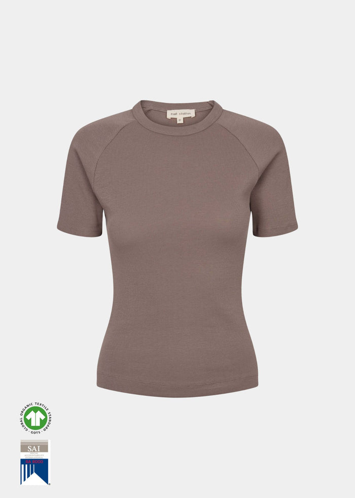 ESMÉ STUDIOS Blossom O-Neck Rib Falcon
