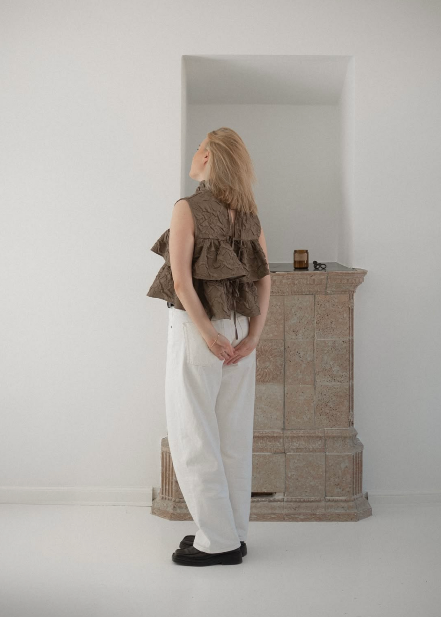 METTE BJERG STUDIO Cecilie Top White