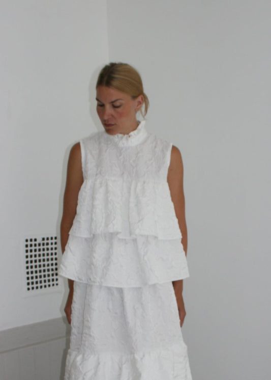 METTE BJERG STUDIO Cecilie Top White