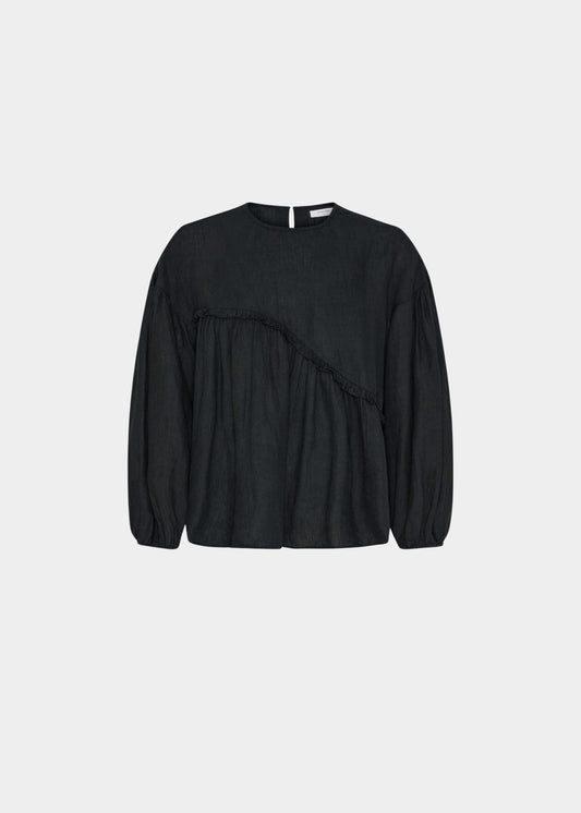ANNE MI Kaya LS Blouse Black