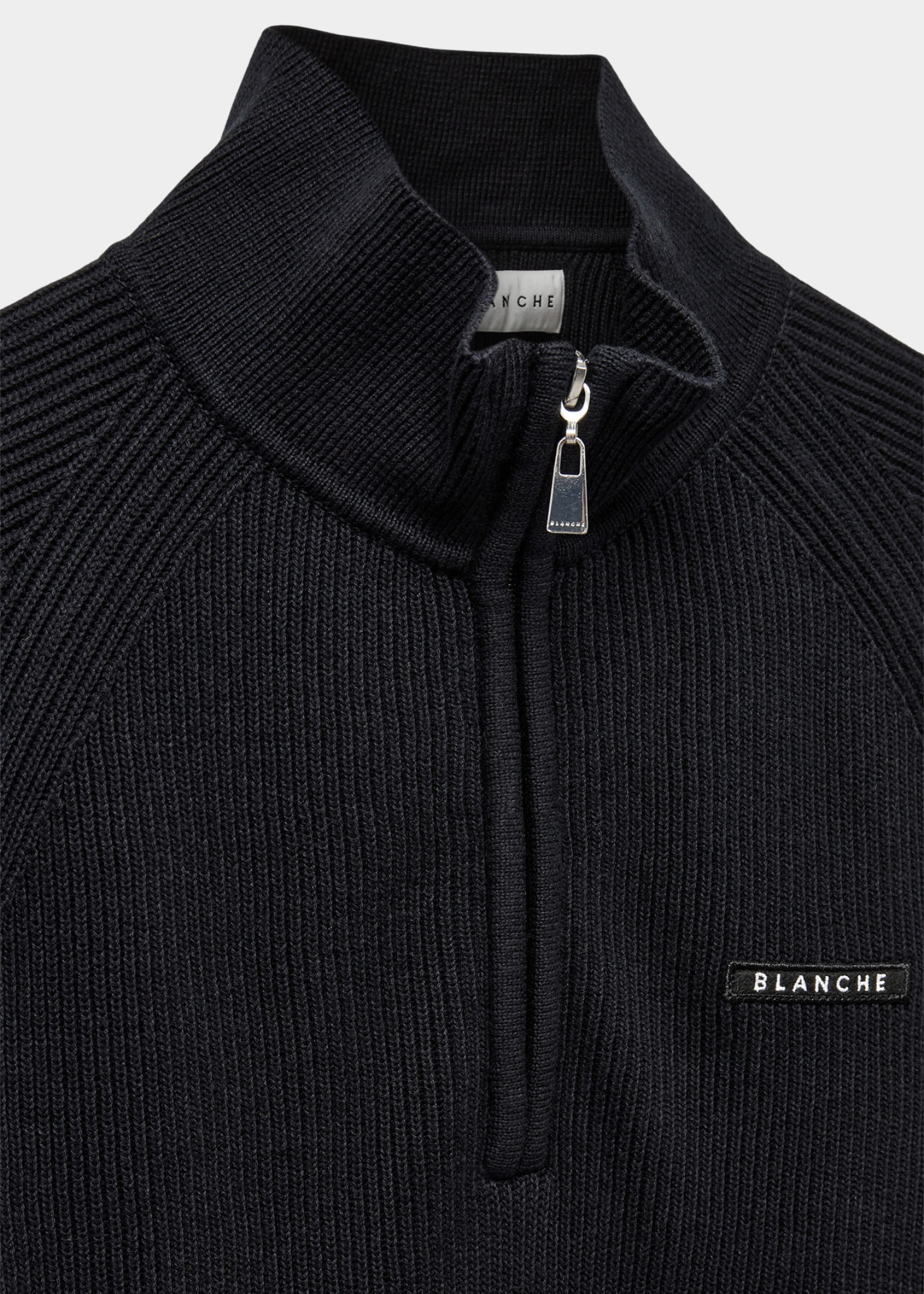 blanche black jumper detail