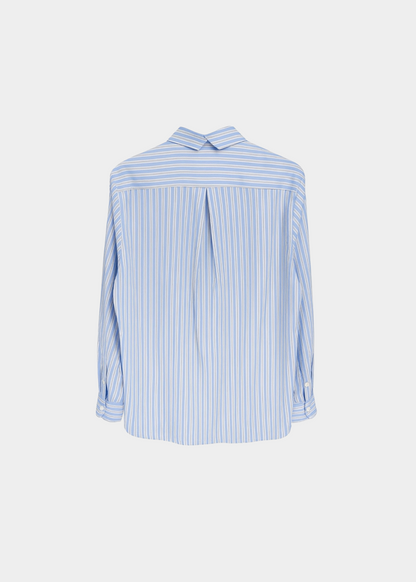 SCHULZ BY CROWD Sanne Shirt Light Blue White Stripes