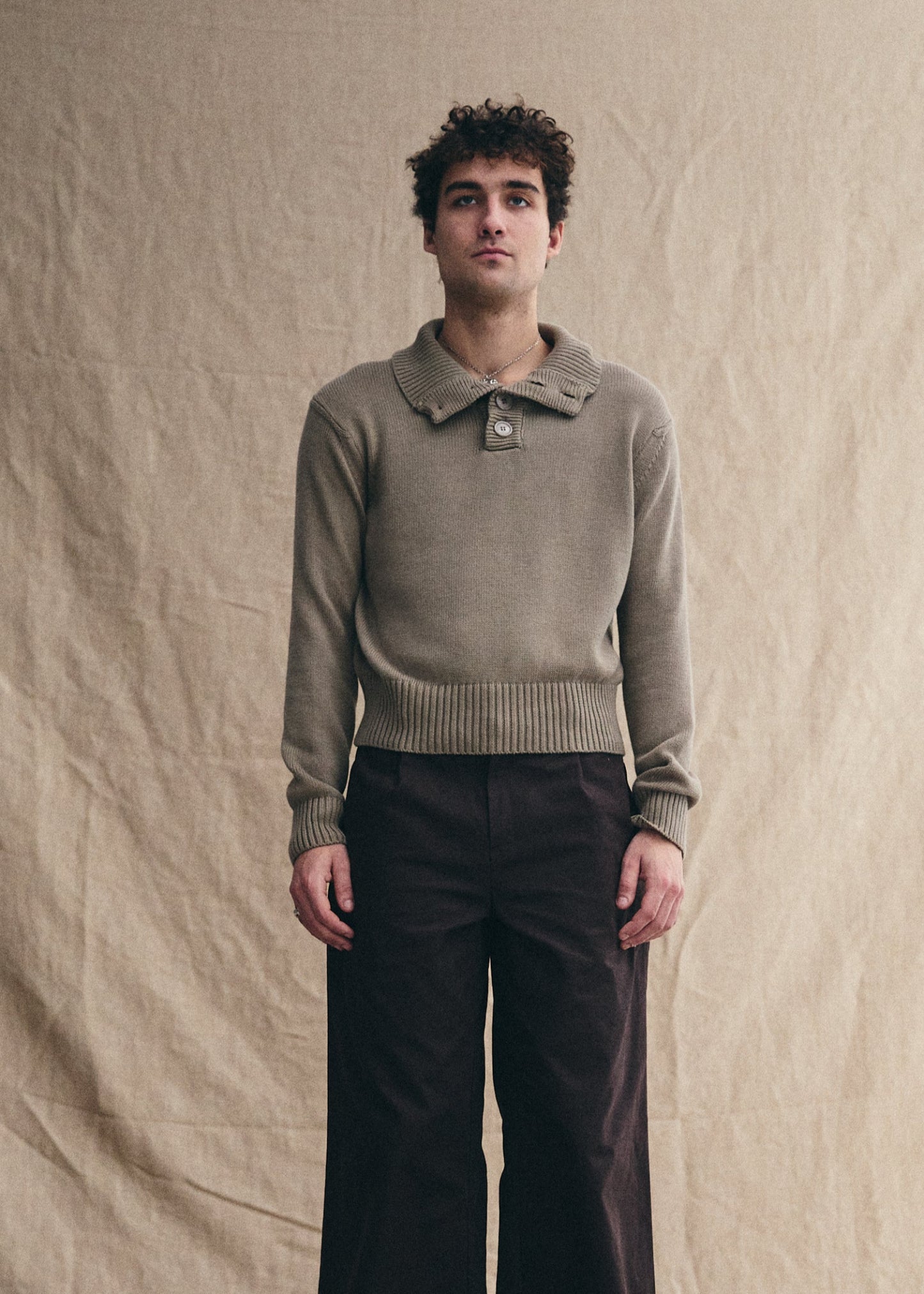 UNIFORM GARMENTS Bobby Sweater Taupe