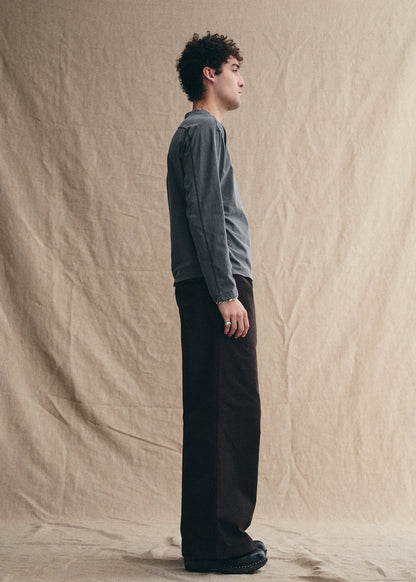 UNIFORM GARMENTS Willow LS Tee Charcoal