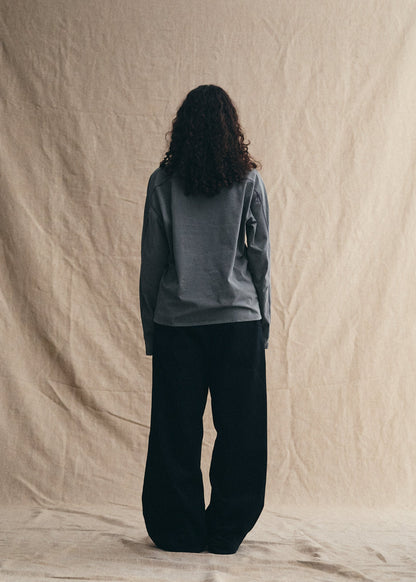 UNIFORM GARMENTS Willow LS Tee Charcoal